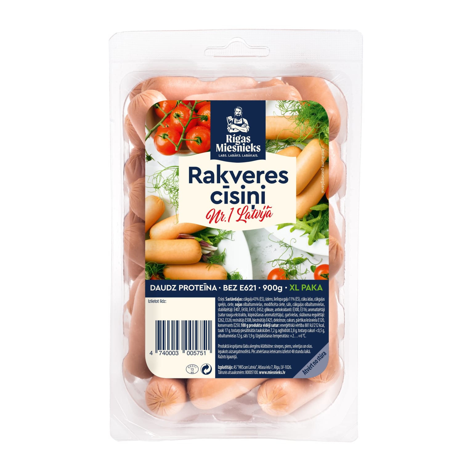 Cīsiņi Rakveres 900g
