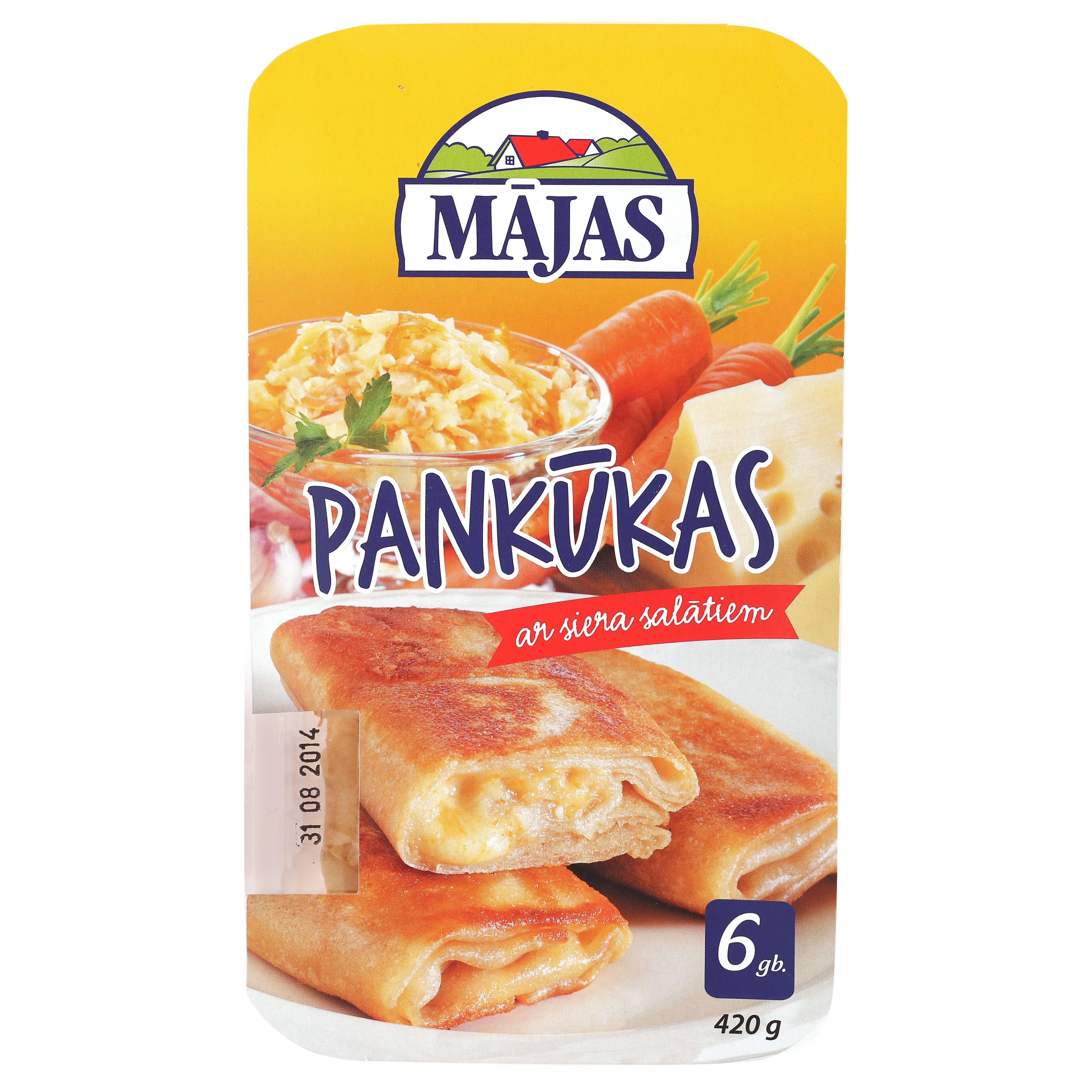 Pankūkas Mājas ar siera salātiem 420g