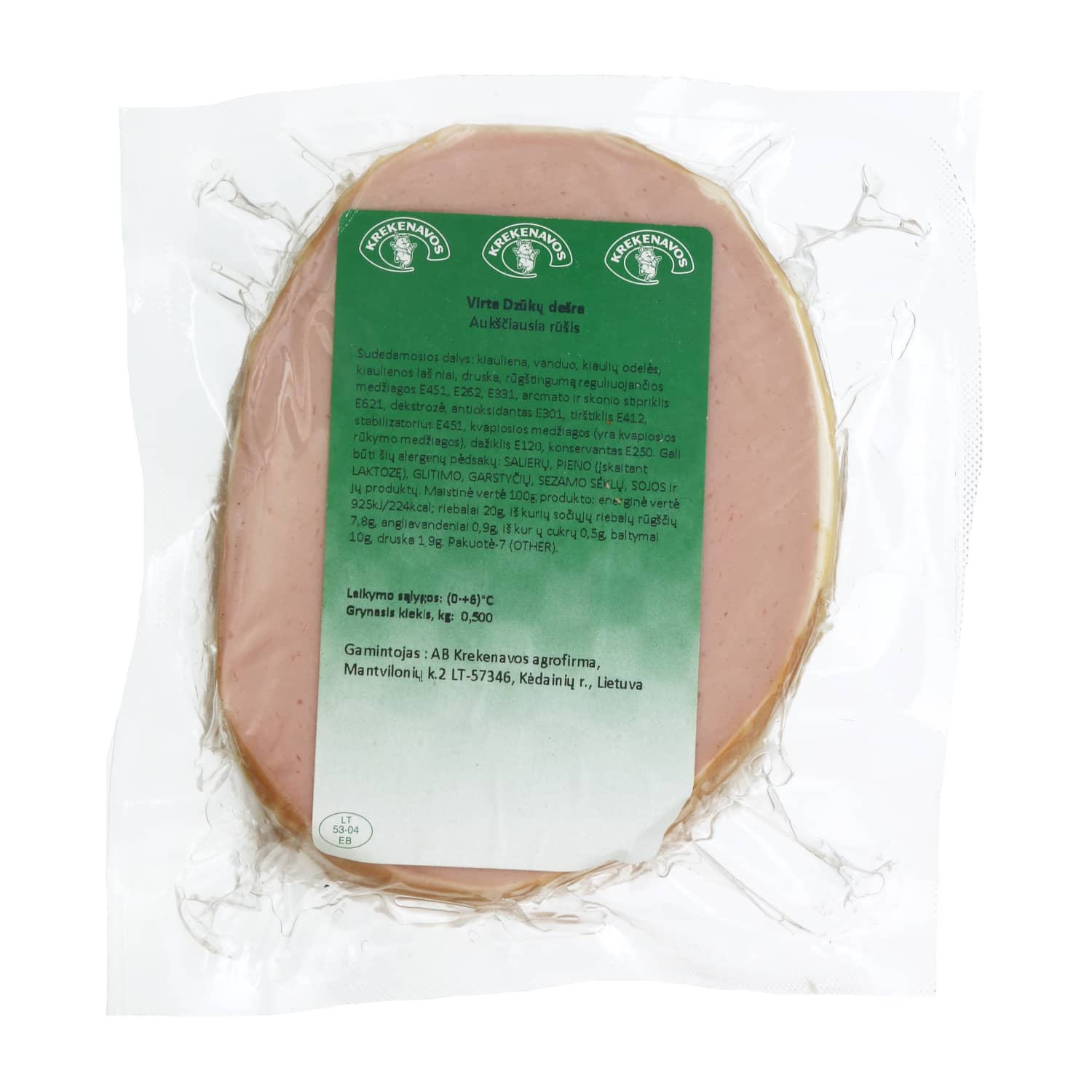 Rimi – akcija / nuolaida: Virta KREKENAVOS DZŪKŲ dešra, a.r., 1kg