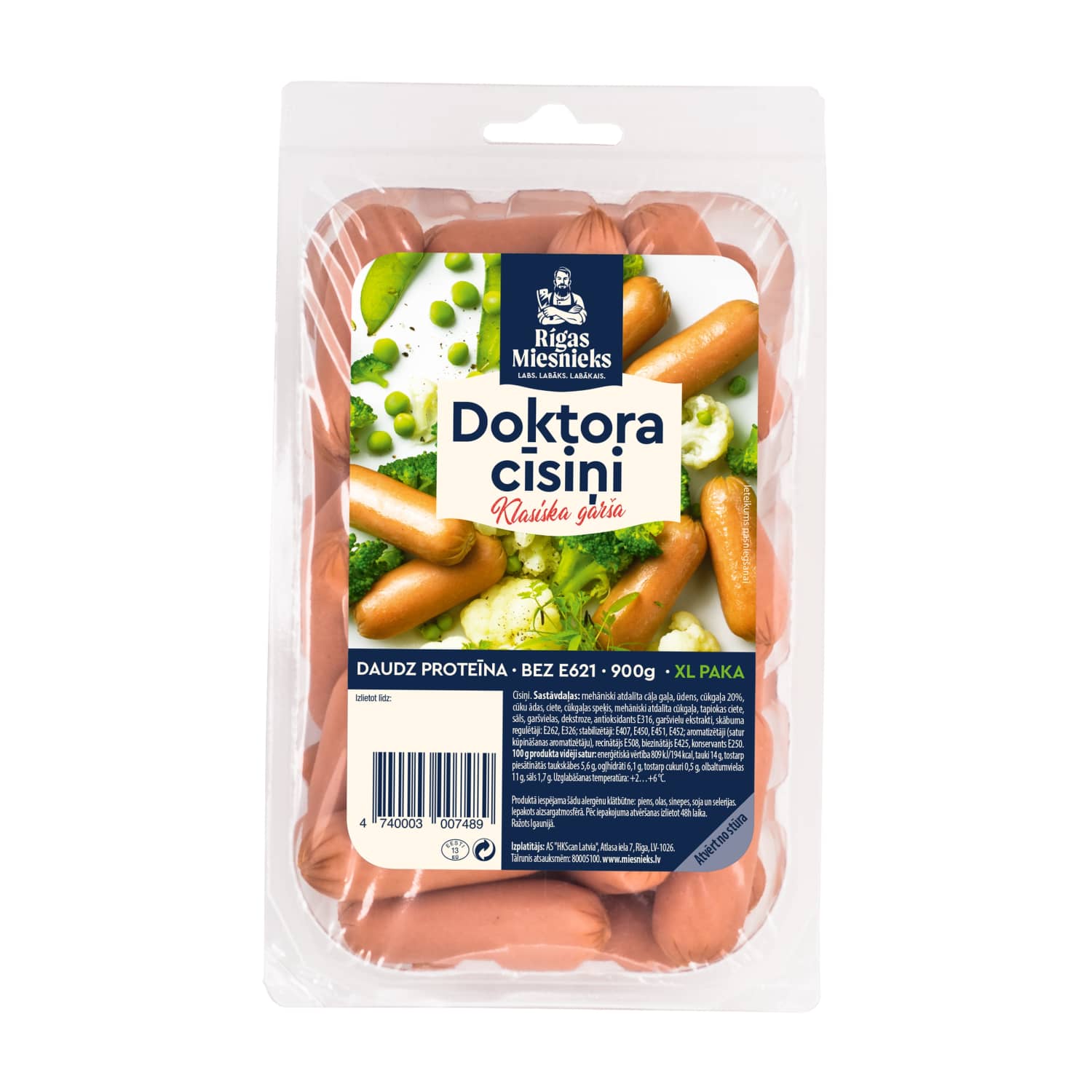 Cīsiņi doktora Rīgas miesnieks 900g