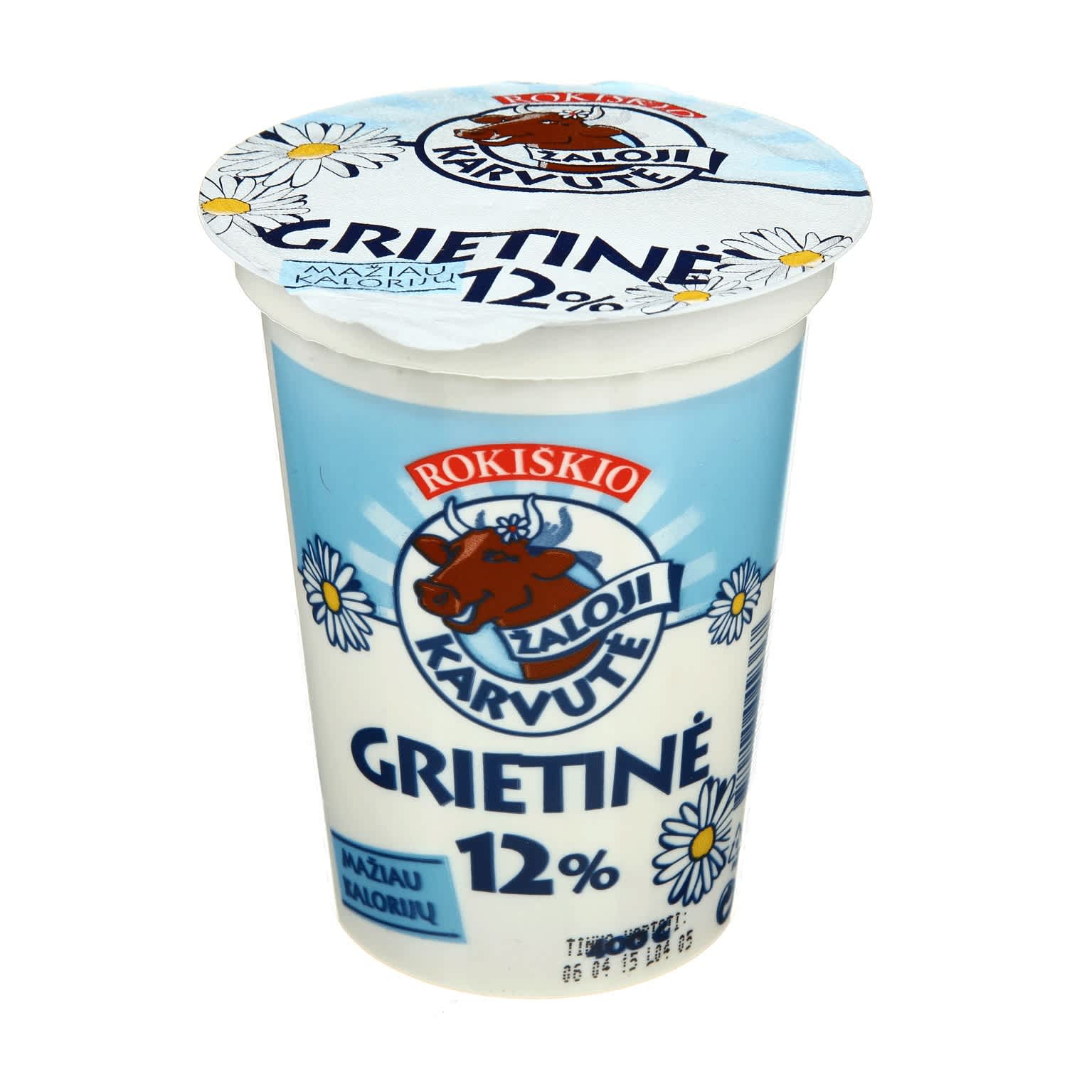 Grietinė ŽALOJI KARVUTĖ, 12 % rieb., 400 g