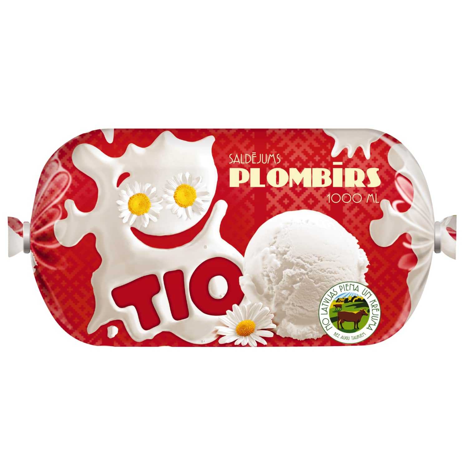 Saldējums Tio plombīrs 1000ml/450g