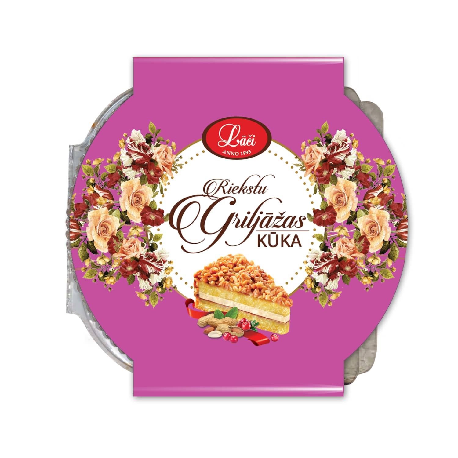Griljāžas kūka Lāči riekstu 500g