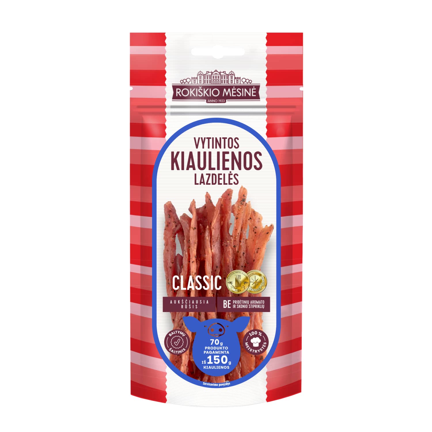 Vyt. kiaulienos lazdelės CLASSIC, a. r., 70 g