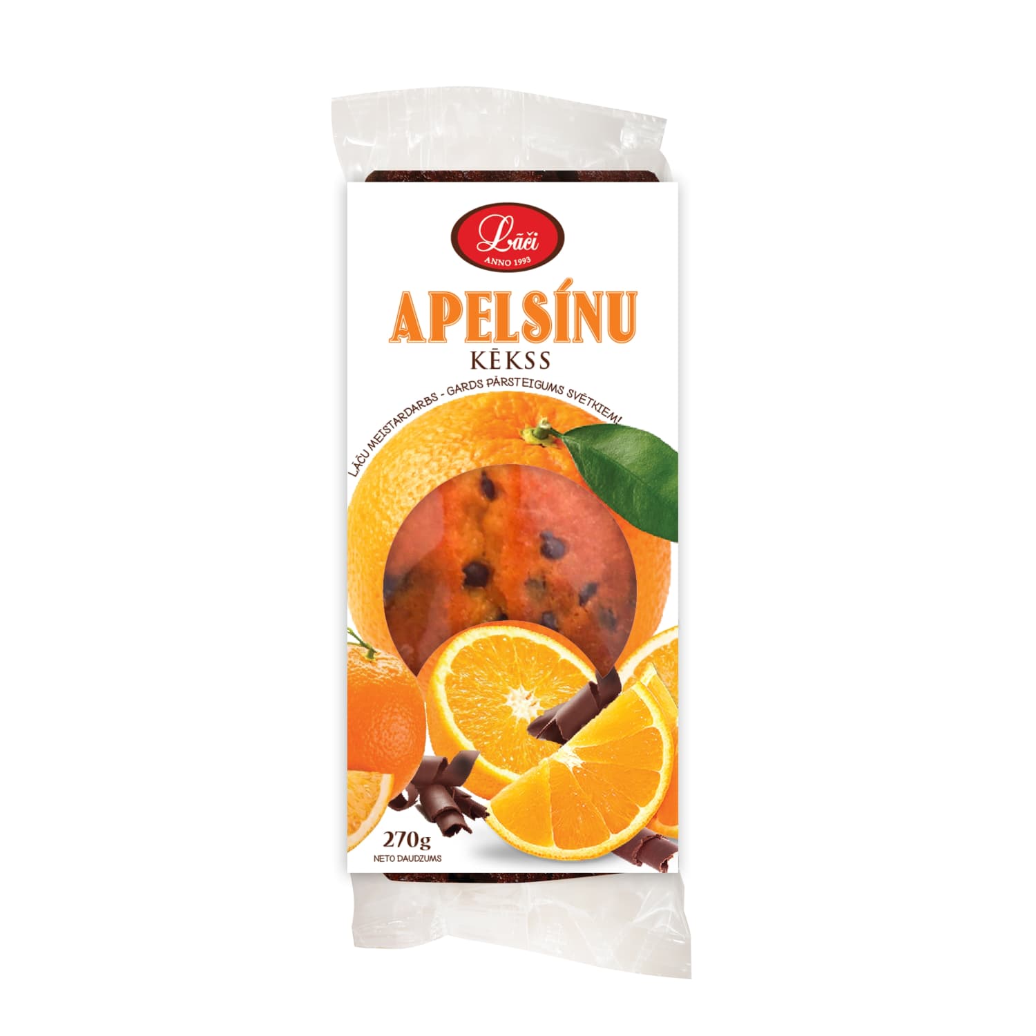 Kēkss Lāči apelsīnu 270g