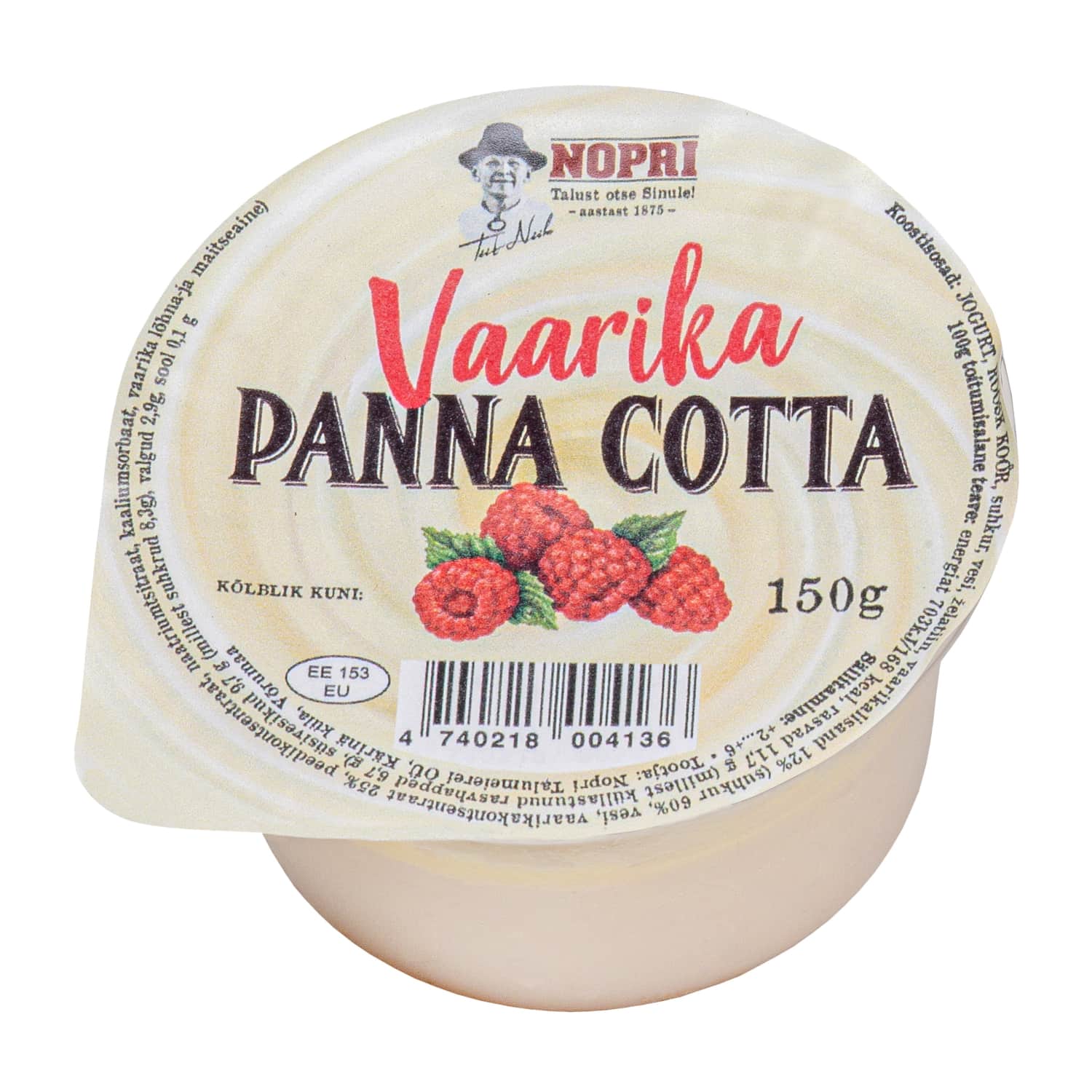 Panna Cotta Vaarika Nopri 150g