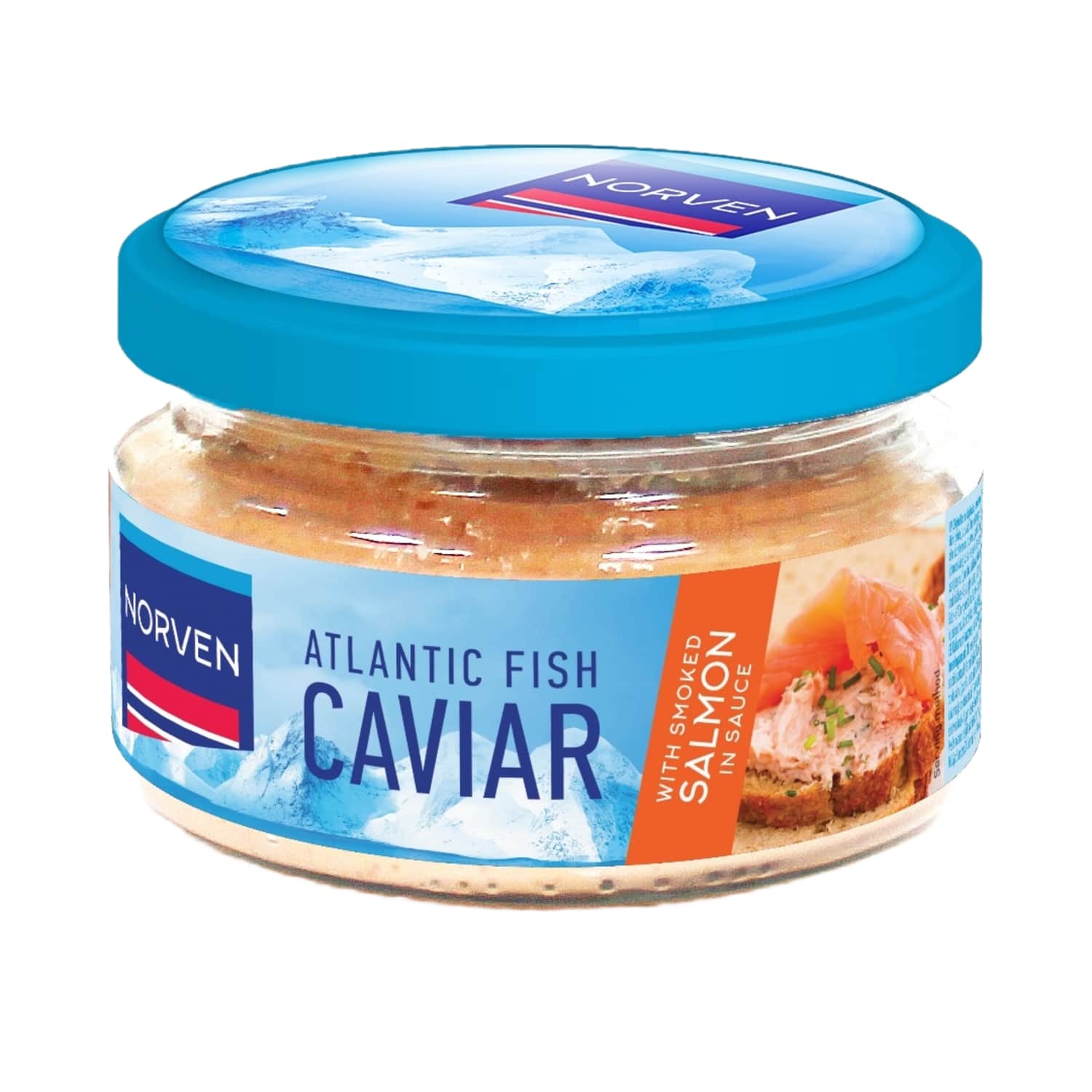 Ikrų užtepėlė su rūk. laš. pad. NORVEN, 160 g