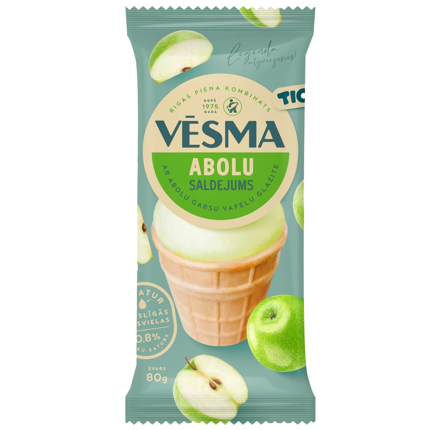 Saldējums Tio Vēsma ar ābolu garšu 120ml/75g