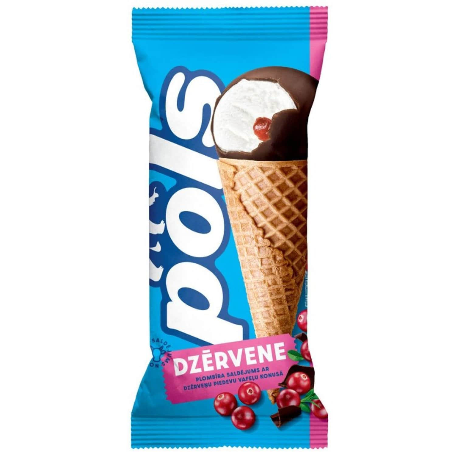 Saldējums Pols plombīra,dzērv.pied. 150ml/90g
