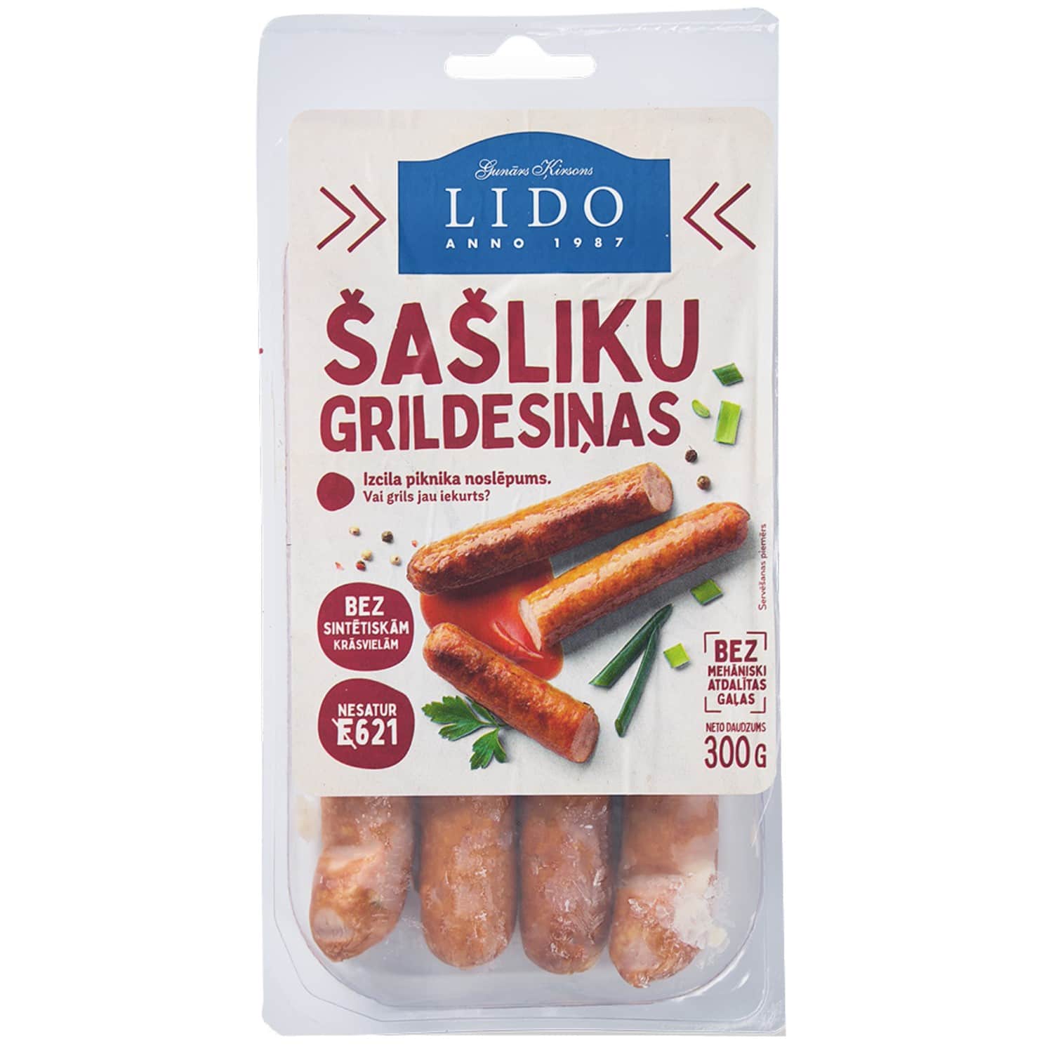 Šašļika desiņas grilam Lido 300g