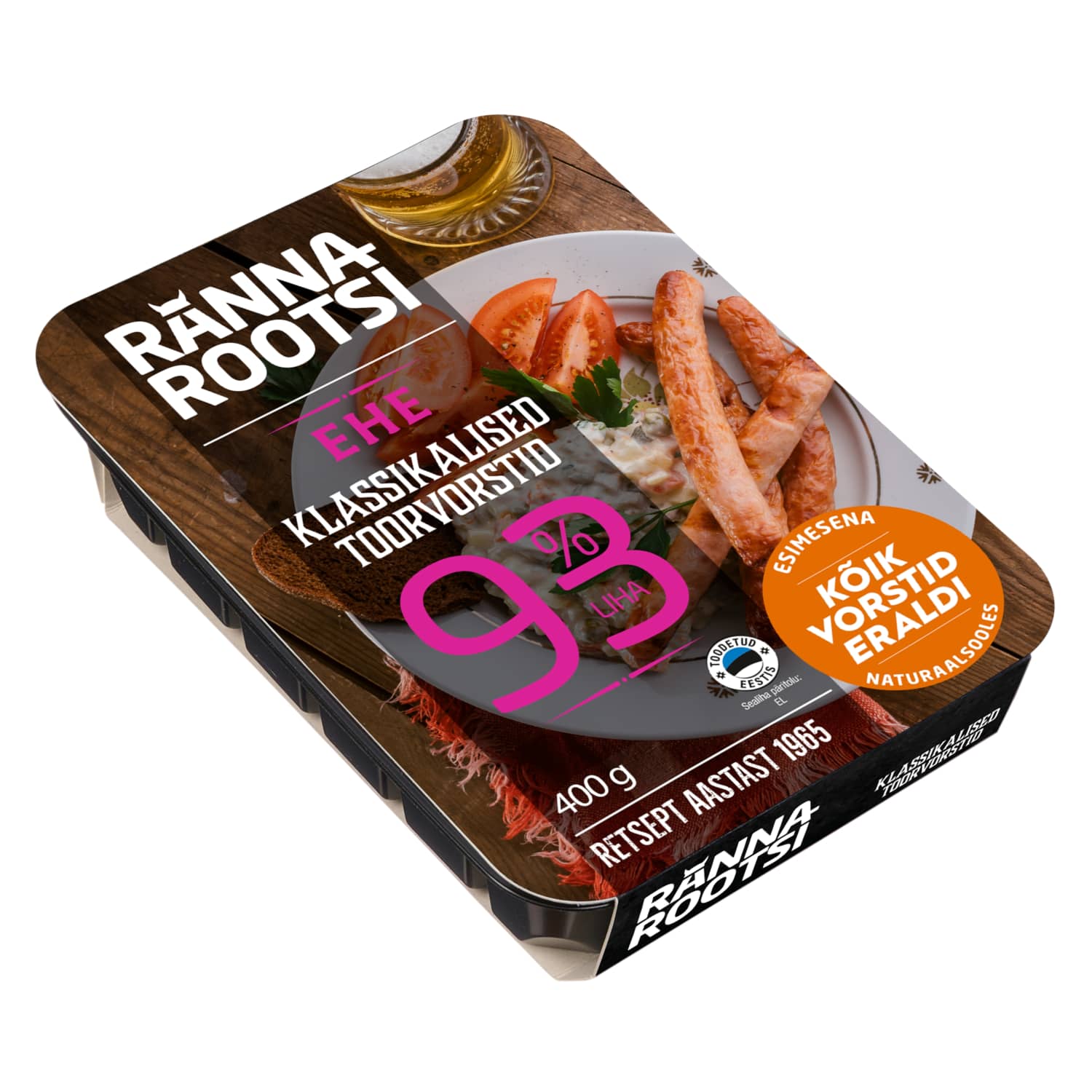 Klassikalis. toorvorstid Rannarootsi Ehe 400g