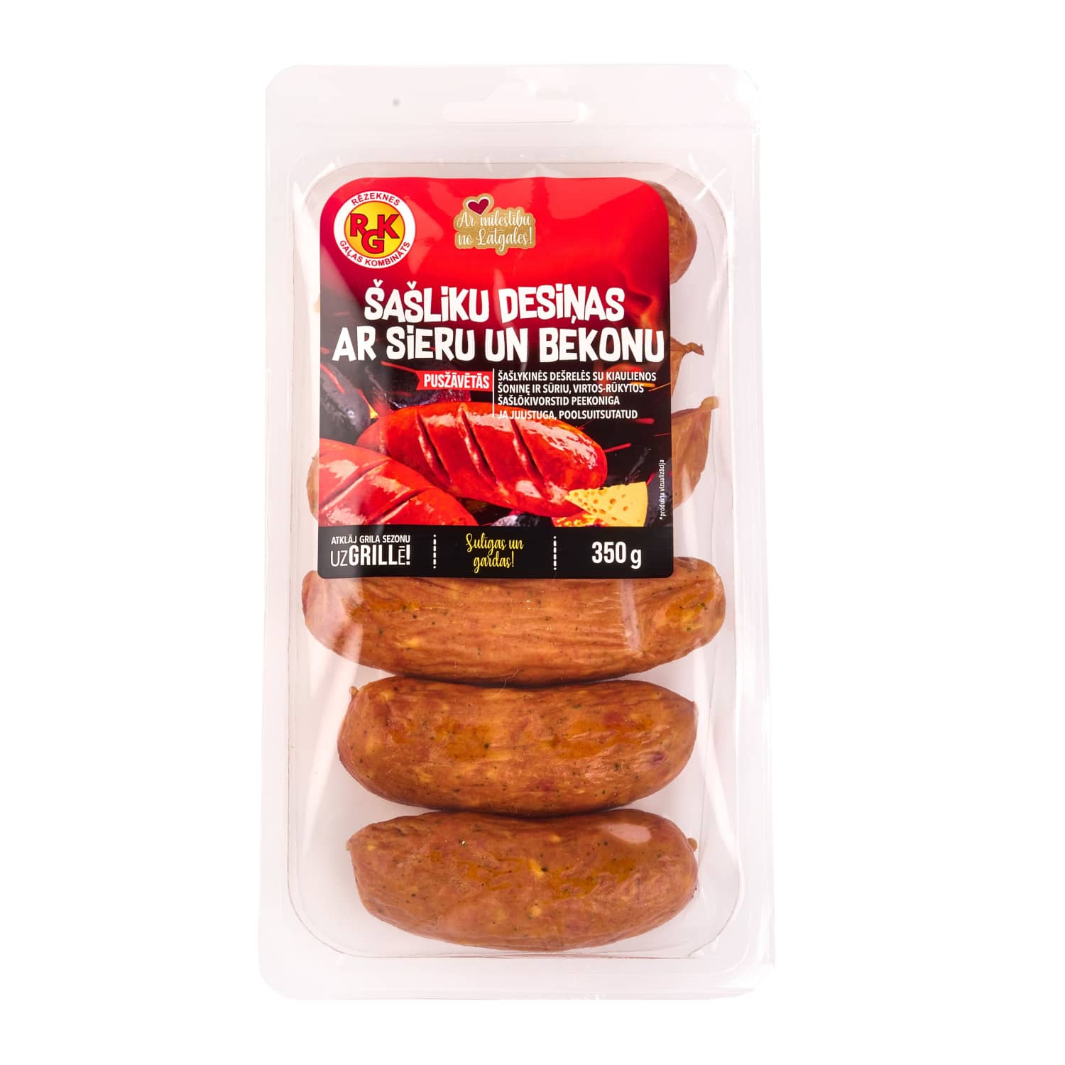 Šašliku des. RGK ar sieru, bekonu pusž. 350g