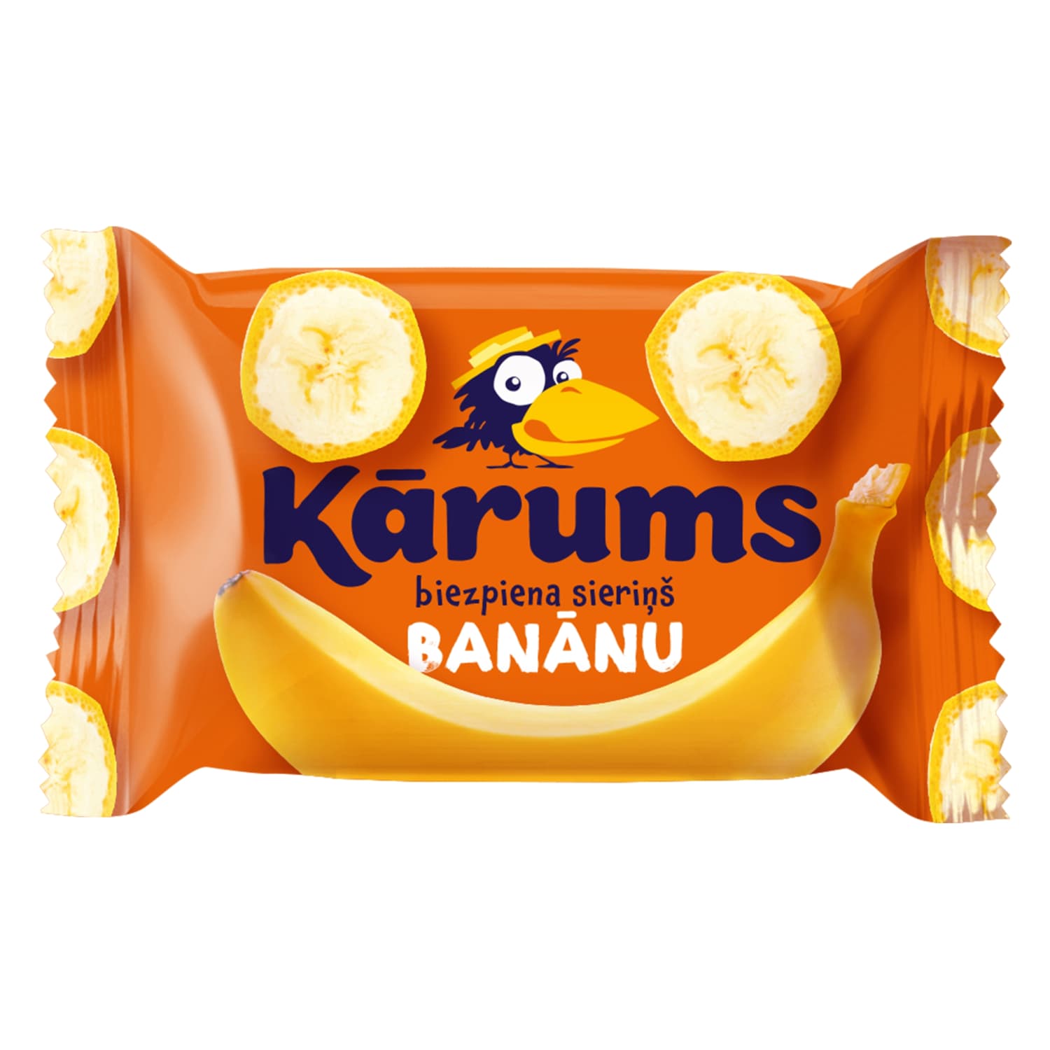 Varškės sūrelis KARUMS su bananais, 45 g