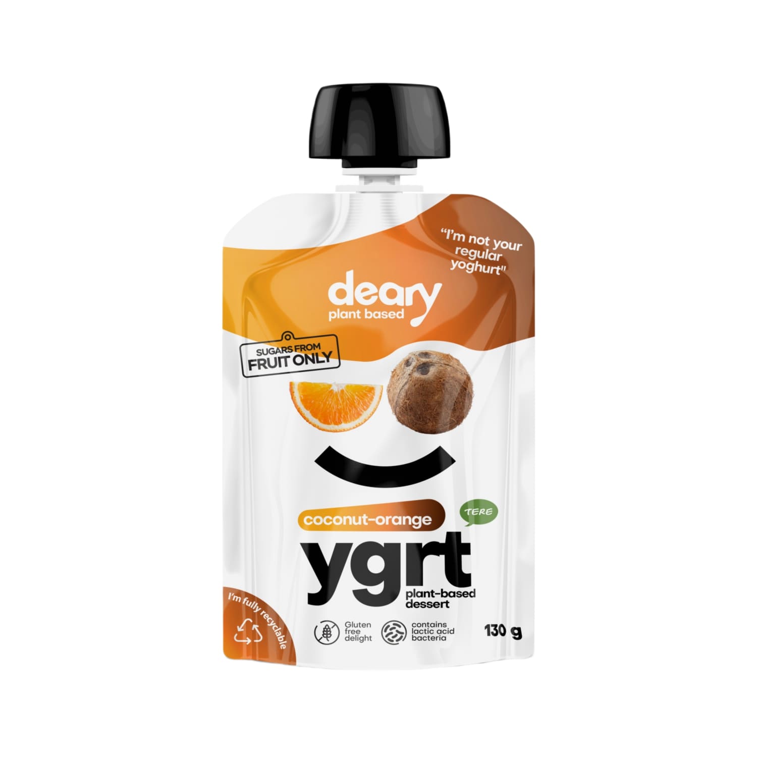 Kokosų - apelsinų aug. desertas DEARY, 130 g