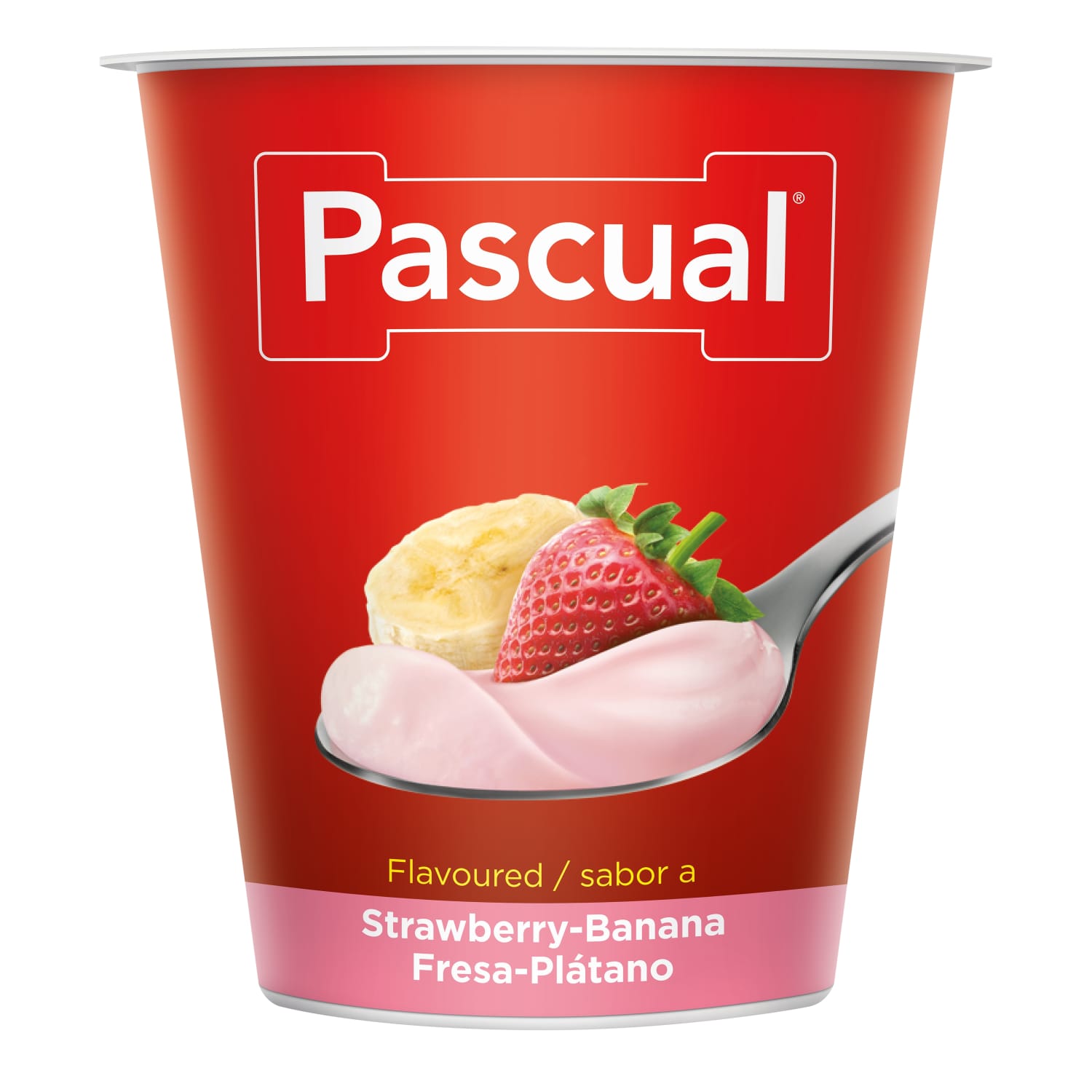 Jogurts Pascual ar zemeņu-banānu garšu 125g