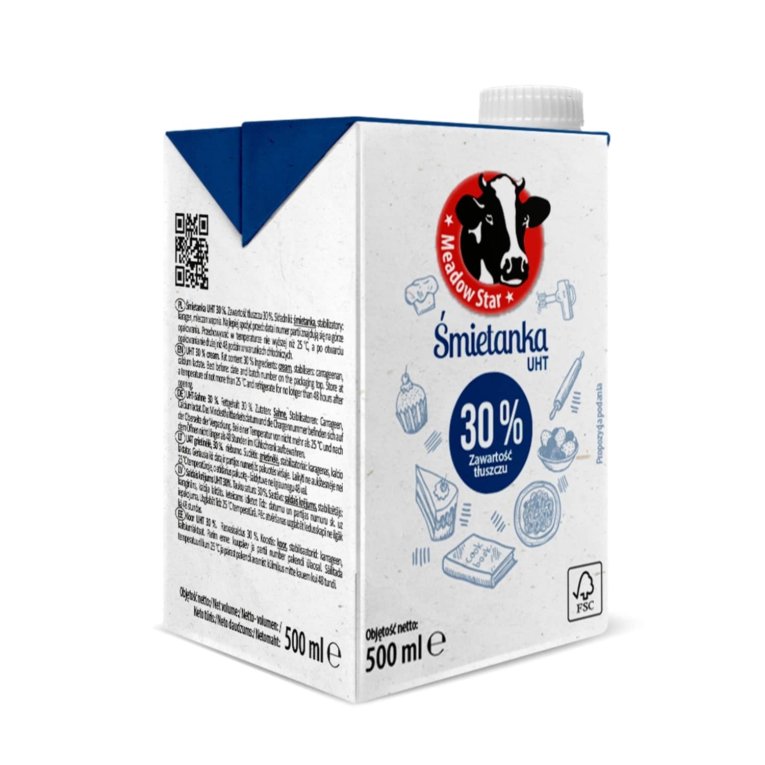 Grietinėlė MEADOW STAR UAT, 30 %, 500 ml