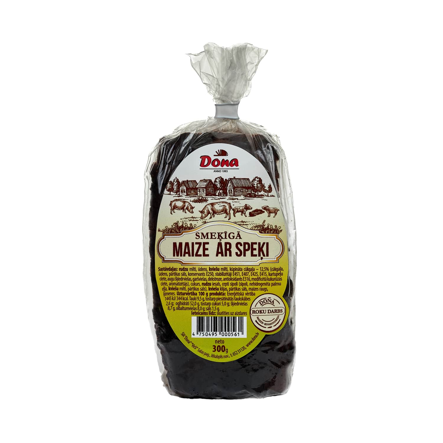 Maize Dona ar speķi 300g