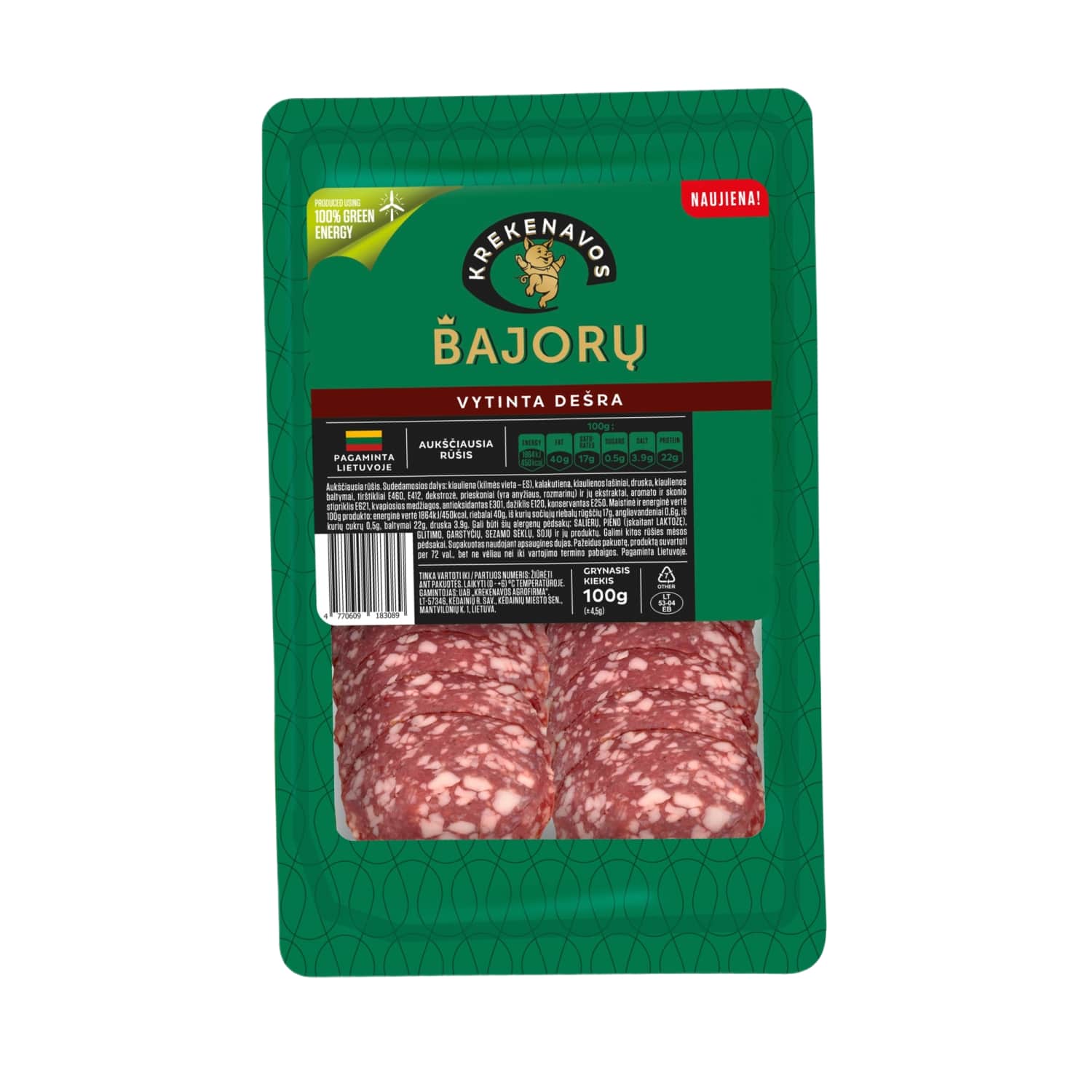Rimi – akcija / nuolaida: Vytinta BAJORŲ dešra, a. r., 100 g