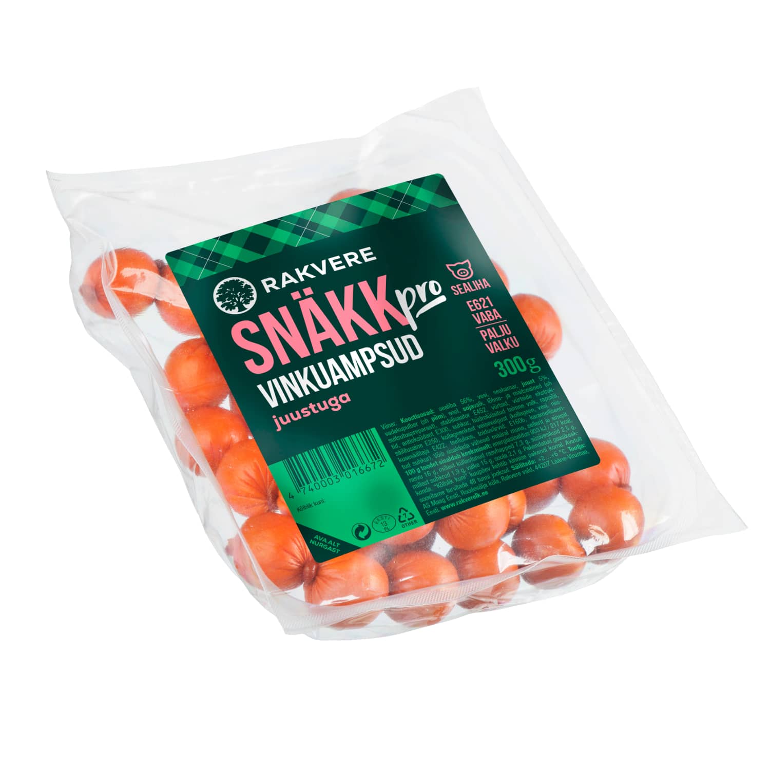 Vinkuampsud juustuga Snäkk Pro Rakvere 300g