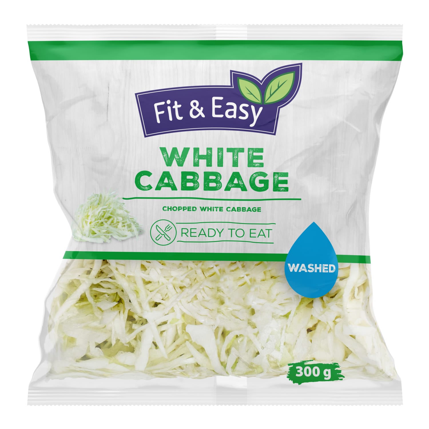 Pjaustytas baltas kopūstas FIT & EASY, 300 g