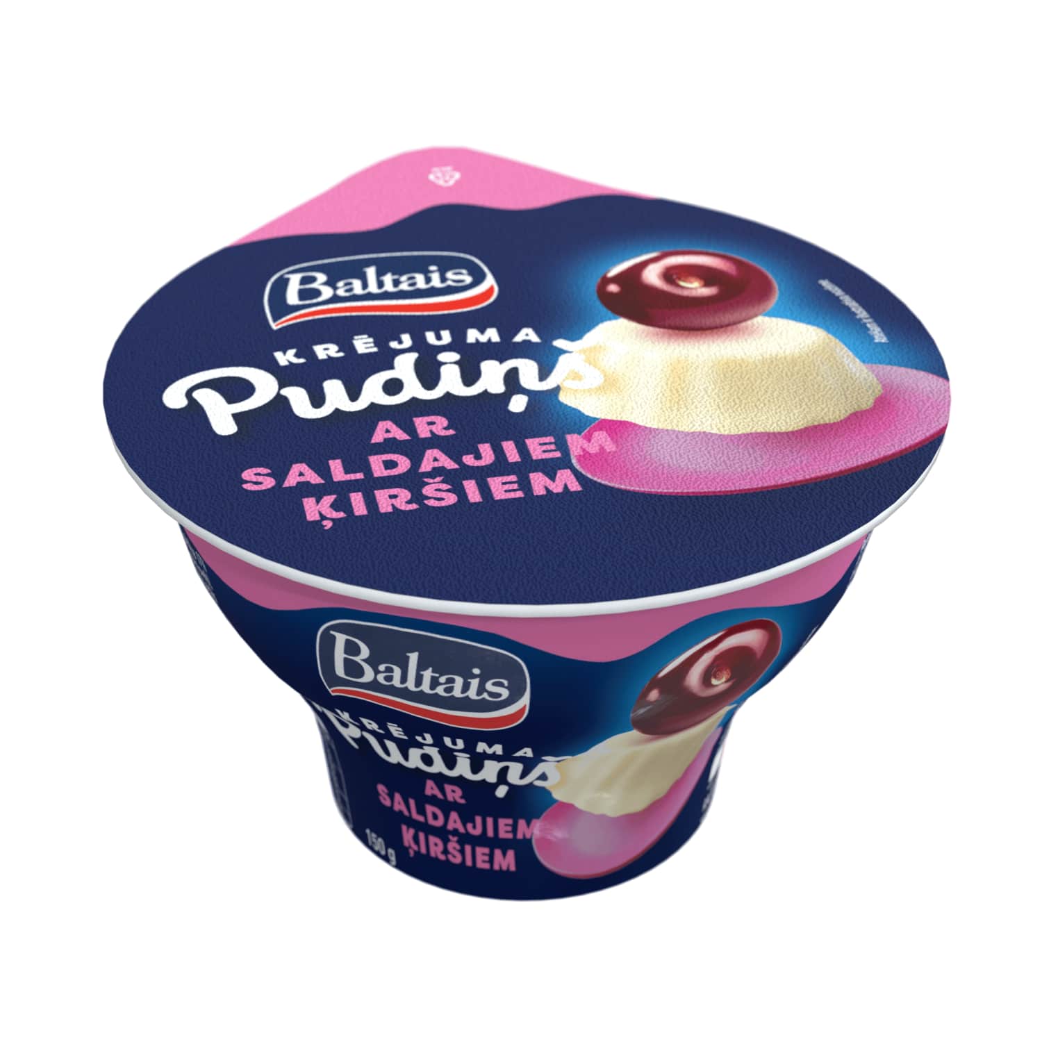 Krējuma pudiņš Baltais saldo ķiršu 150g
