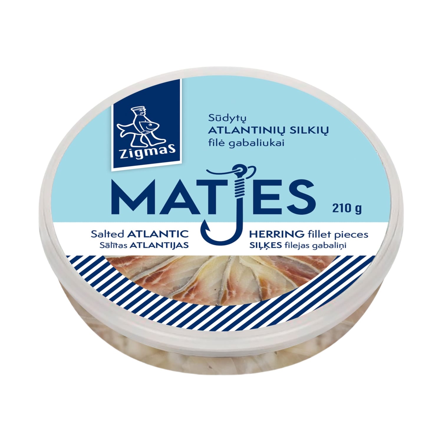 Sūdyti silkių filė gabal. ZIGMAS МАТЕS, 210 g