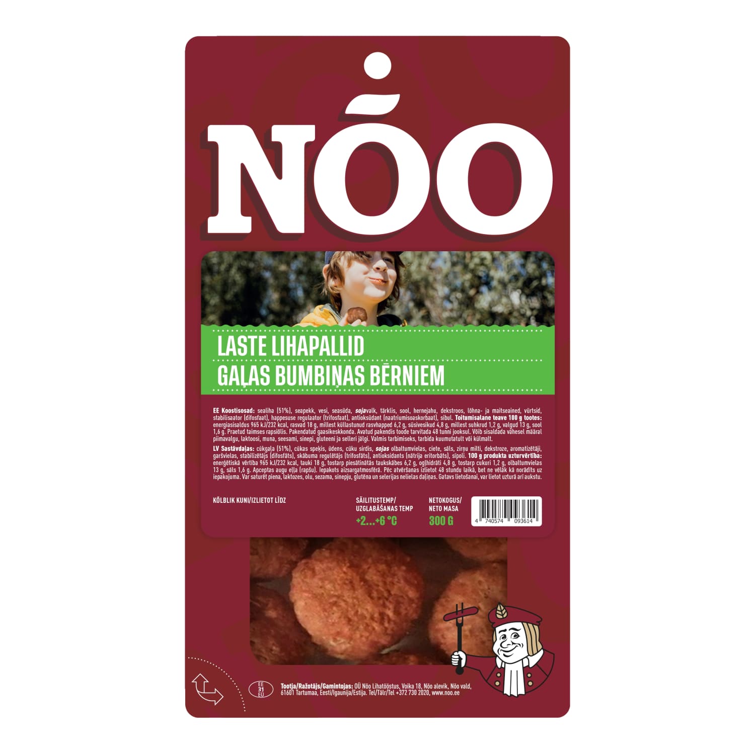 Gaļas bumbiņas Noo bērniem 300g