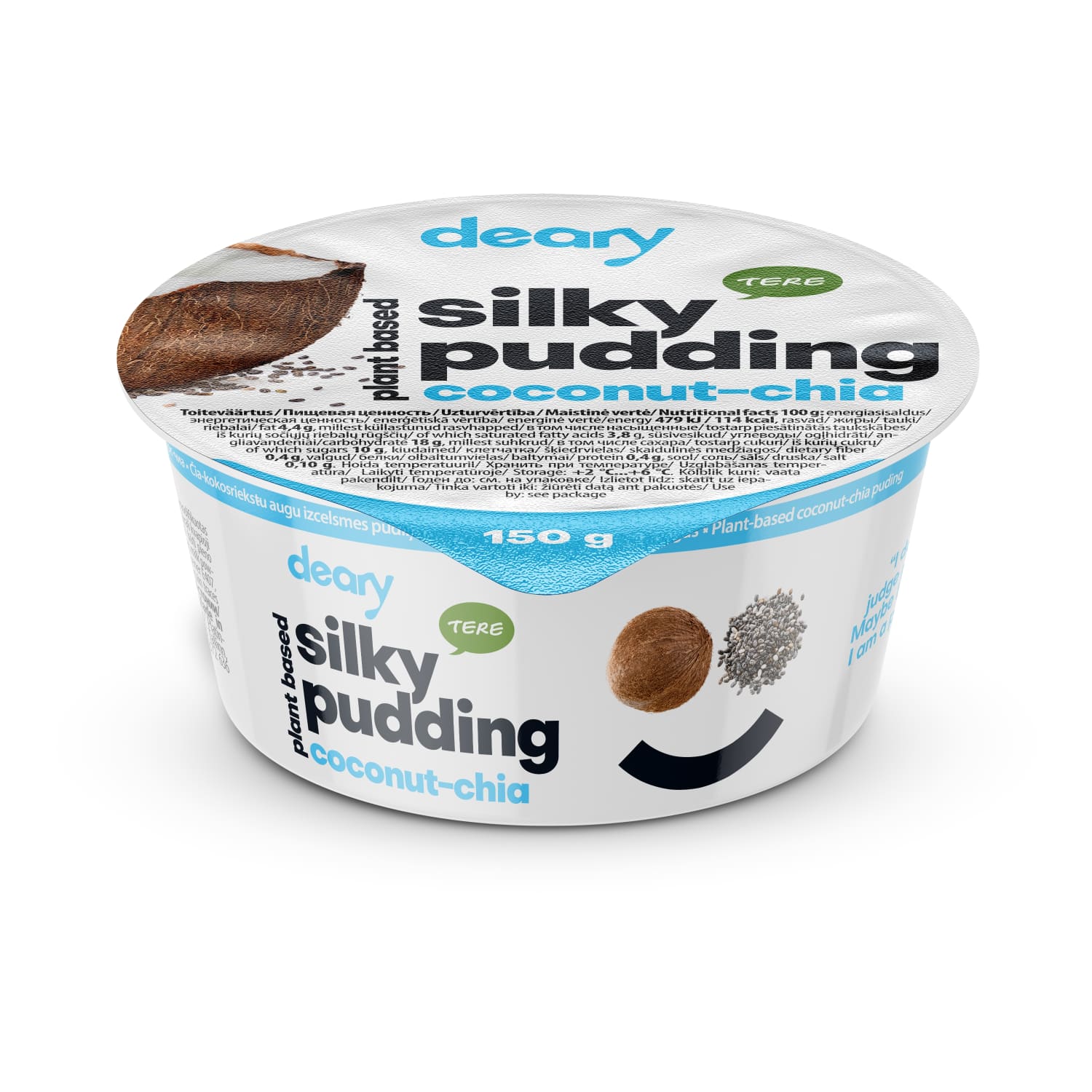 Isp. šalavijo ir kokoso pudingas DEARY, 150 g