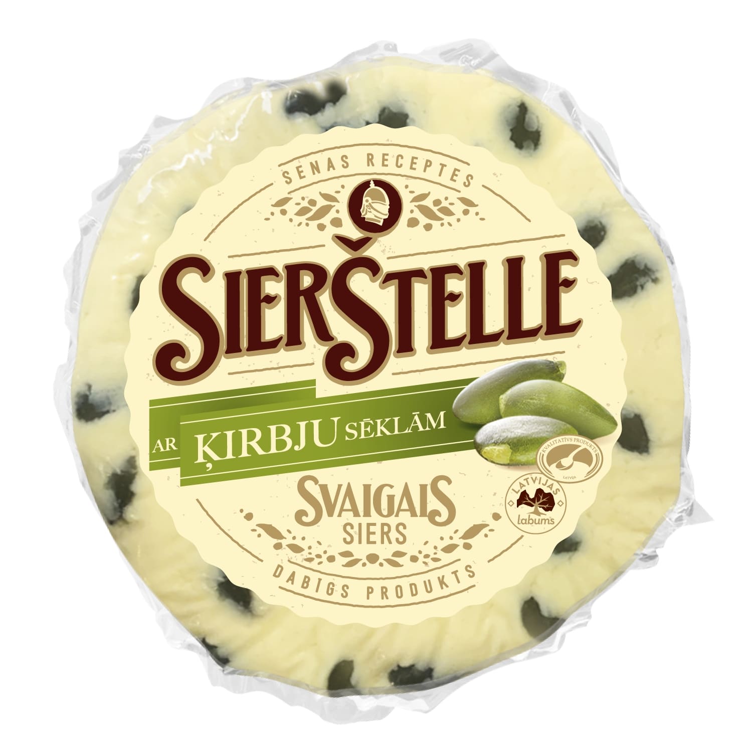 Siers Sierštelle ar ķirbju sēklām 340g