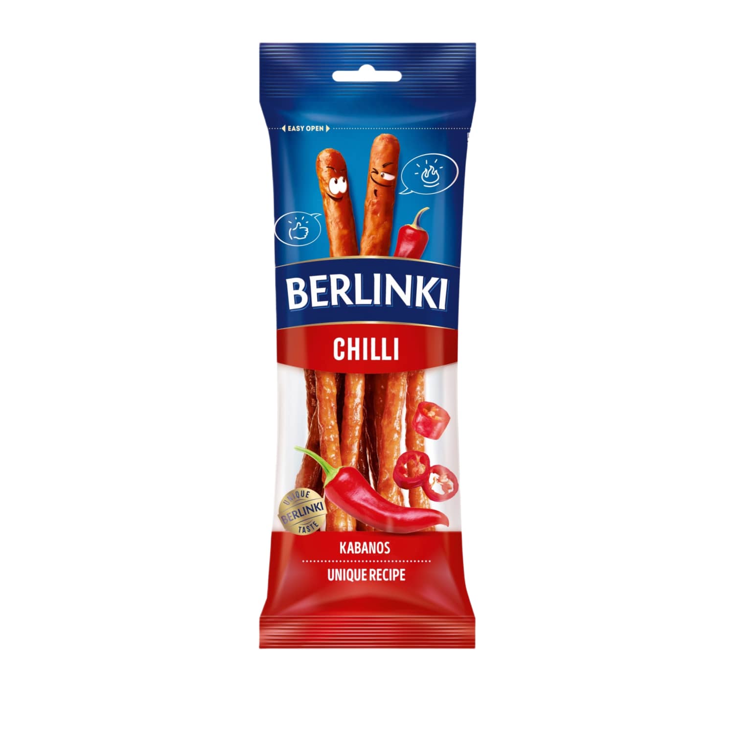 Dešrelės KABANOS BERLINKI CHILLI, 85 g