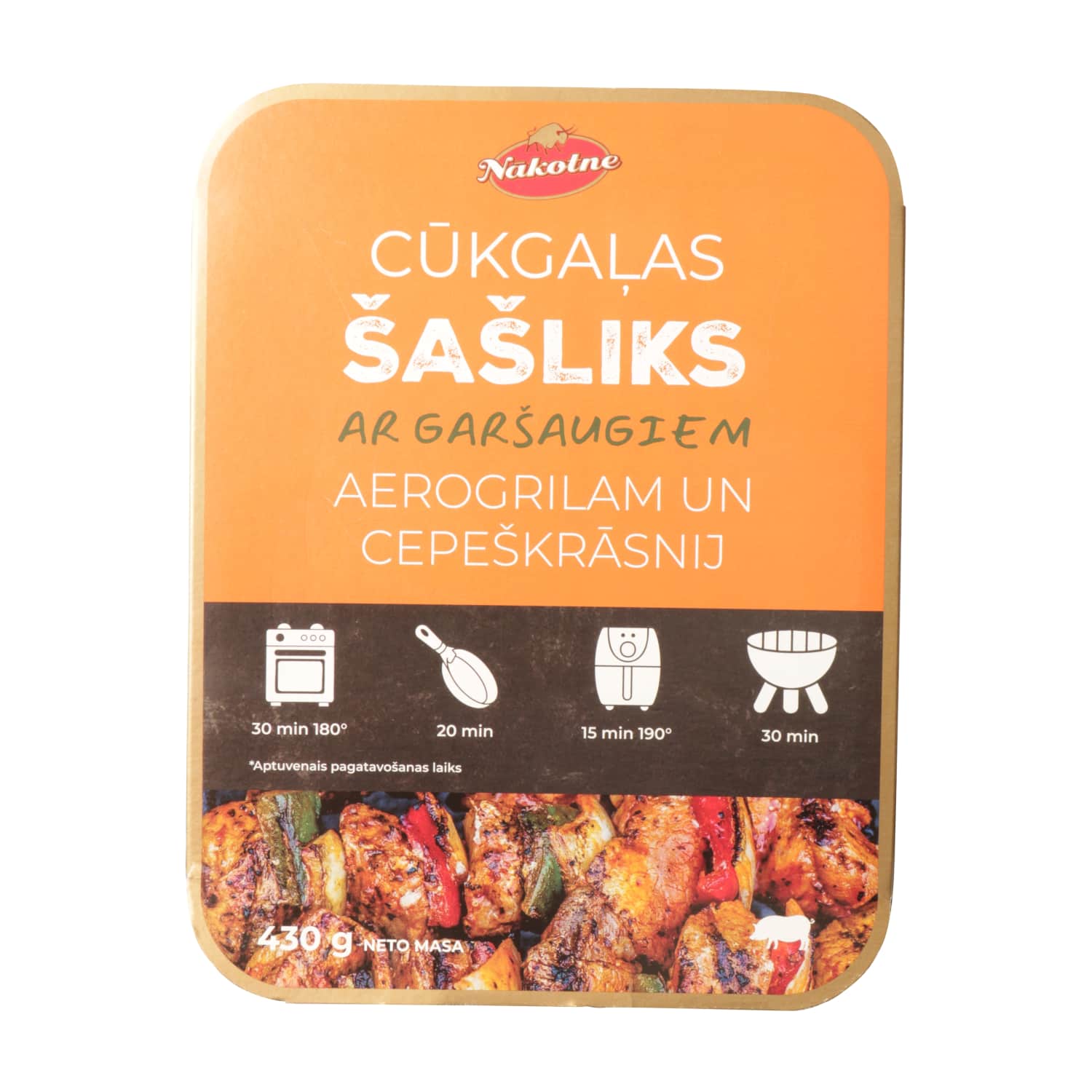 Cūkgaļas šašliks Nākotne ar garšaugiem 430g