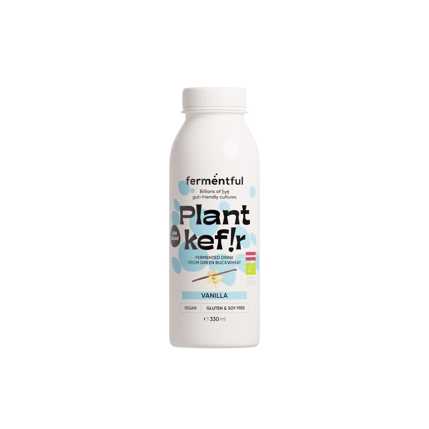 Ferm.augu dzēr.no zaļ. griķ.BIO vaniļas 330ml