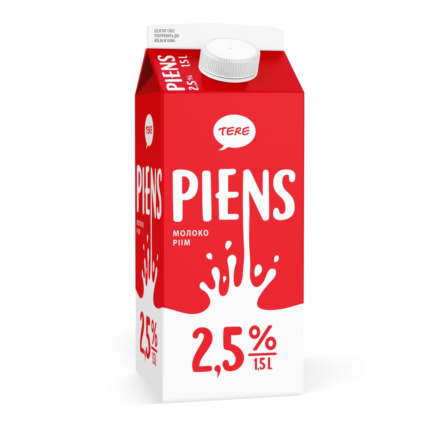 Piens Tere 2,5% 1,5l