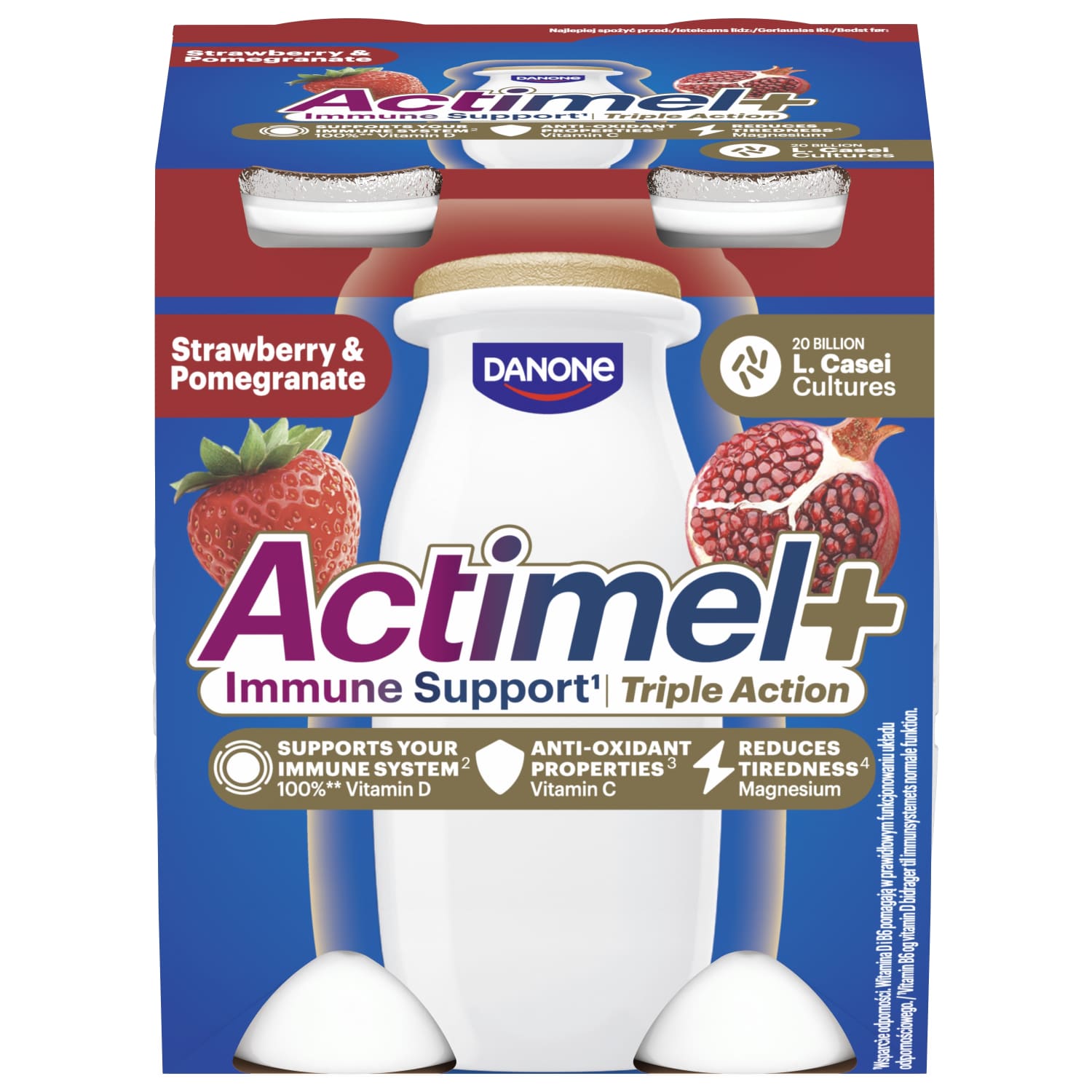 Jogurtijook maas.-granaatõ. Actimel+ 4x100g