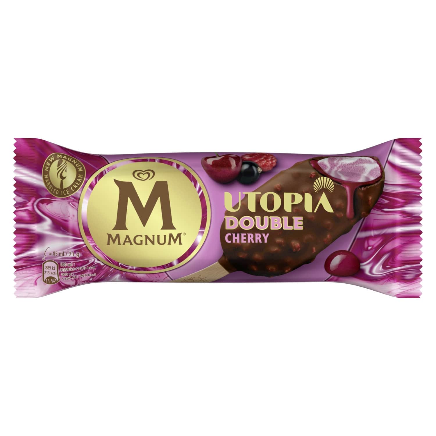 Saldējums Magnum Double ķiršu 85ml/71g