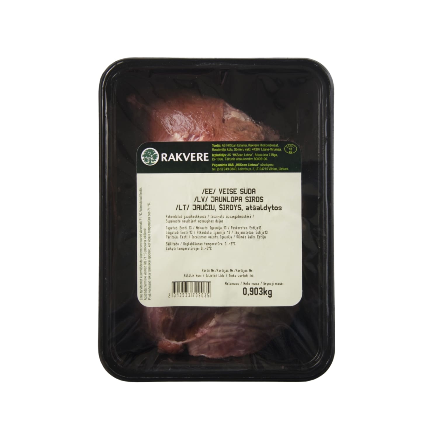 Liellopa sirds Rakvere fasēta kg