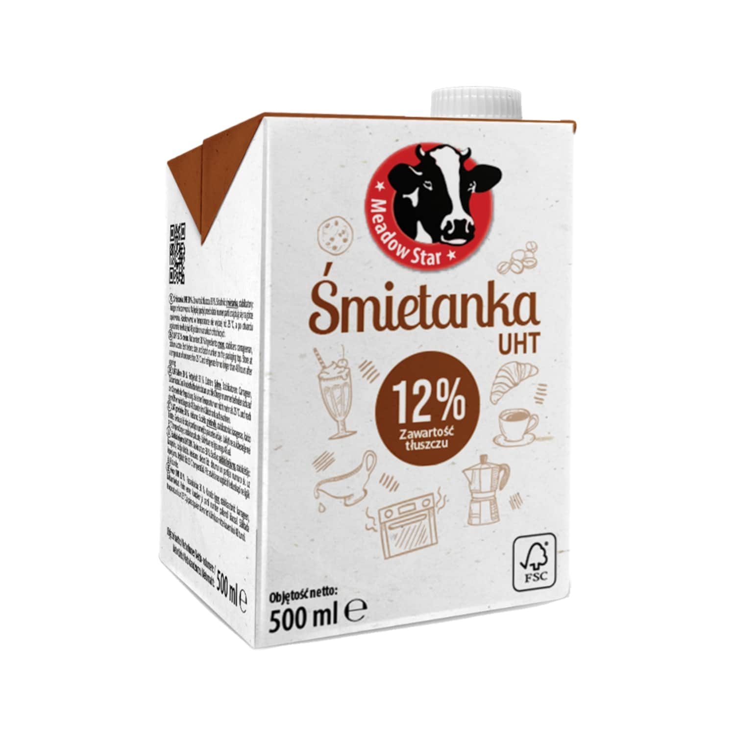 Saldais krējums Meadow Star UHT 12% 500ml