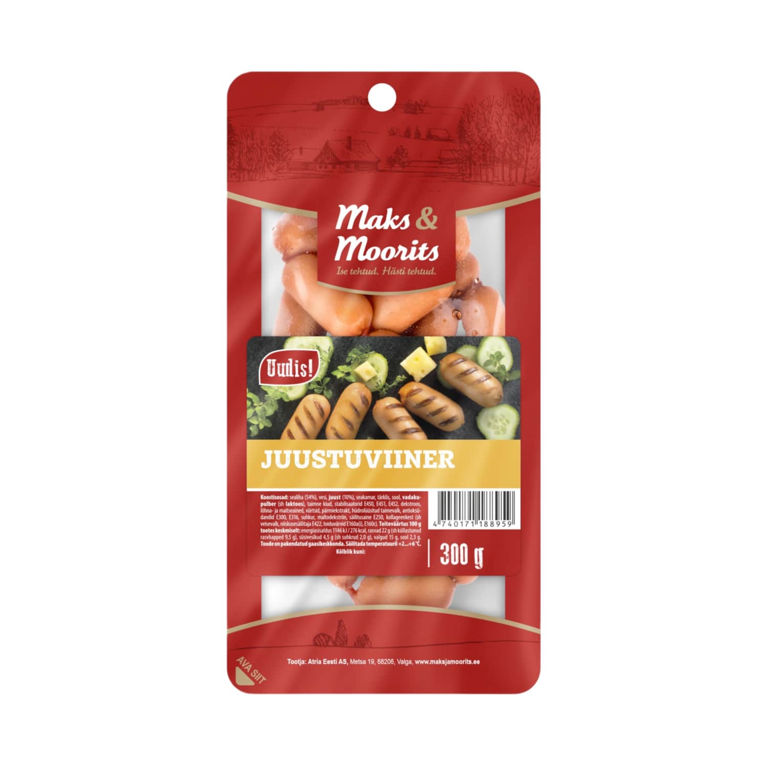 Juustuviiner M&M 300g