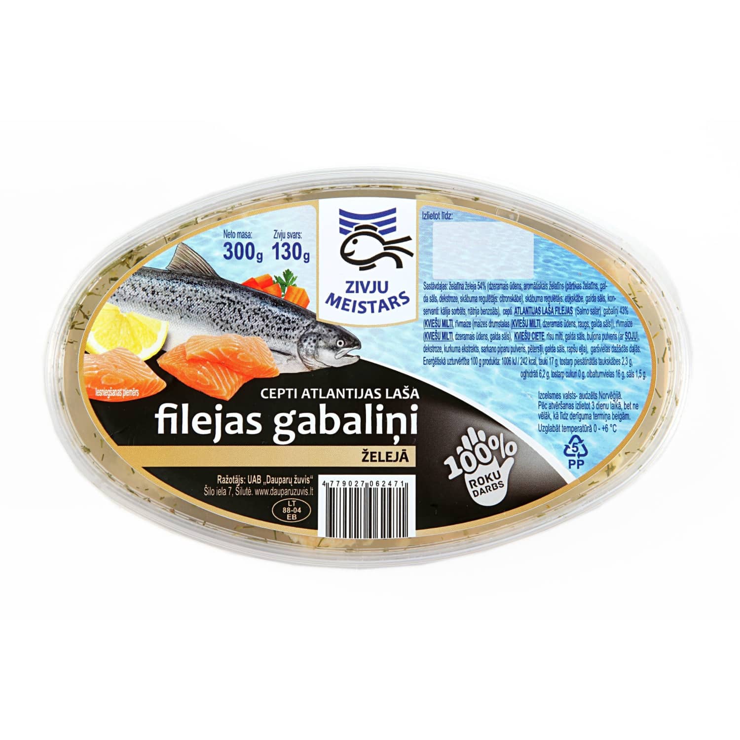Laša fil. gab. Zivju Meistars žel. 300g/130g