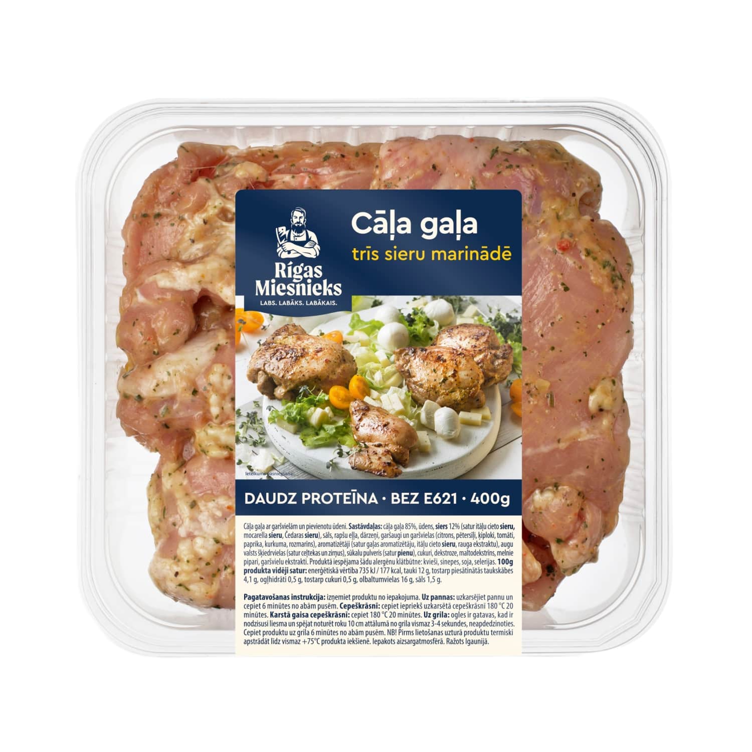 Cāļu gaļa RM trīs sieru marinādē 400g