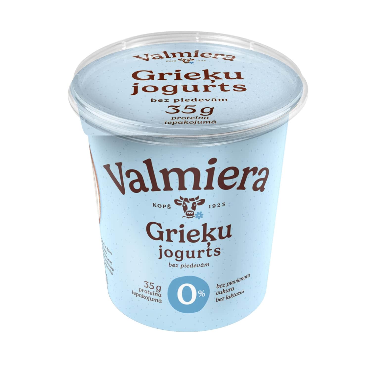 Grieķu jogurts Valmiera bez laktozes 0% 350g