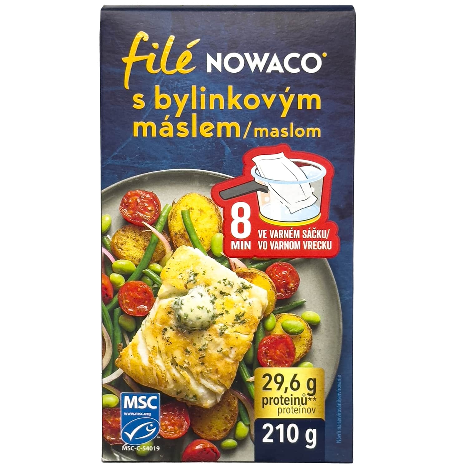 Šald. žuvies filė porcijos NOWACO, 210 g, MSC