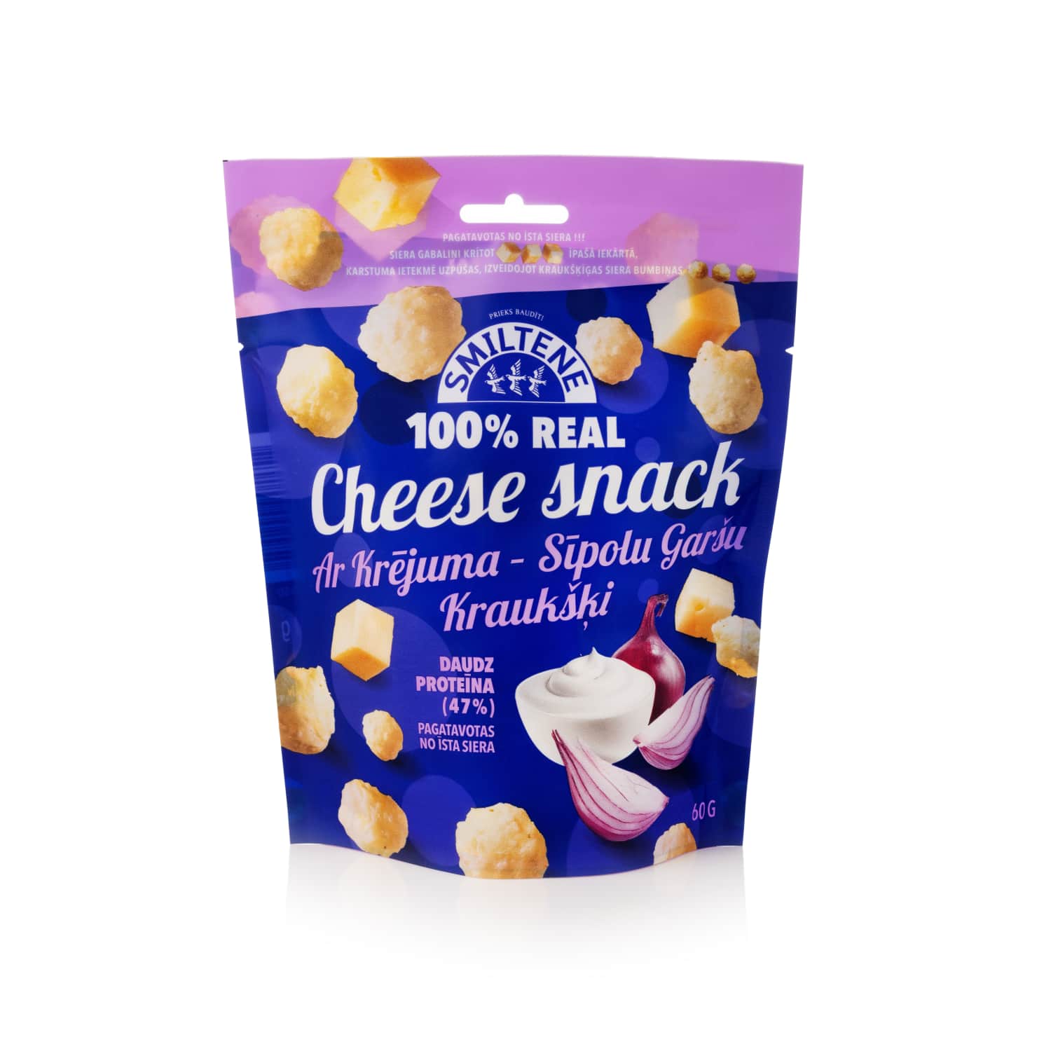 Juustu snäkk h.koore-sibulamait. Smiltene 60g