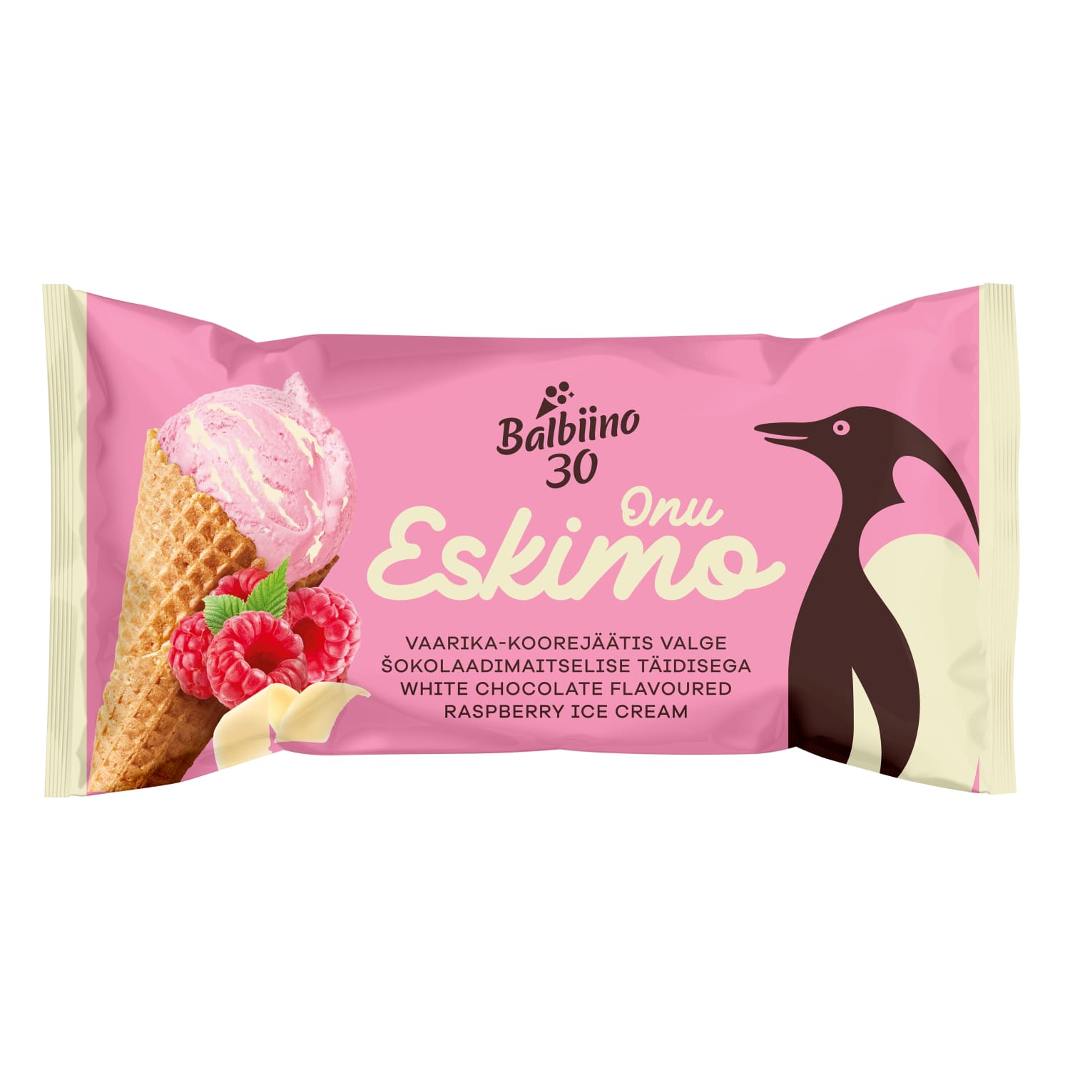 Jäätis vaarika-valg.šoko.täid. Onu Eskimo 84g