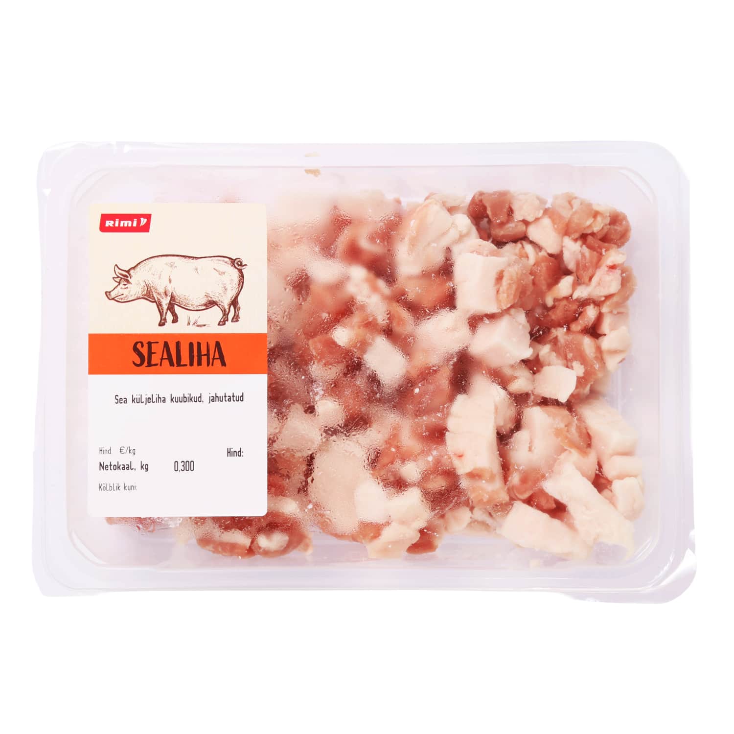 Sea küljeliha kuubikud jahutatud Rimi 300g