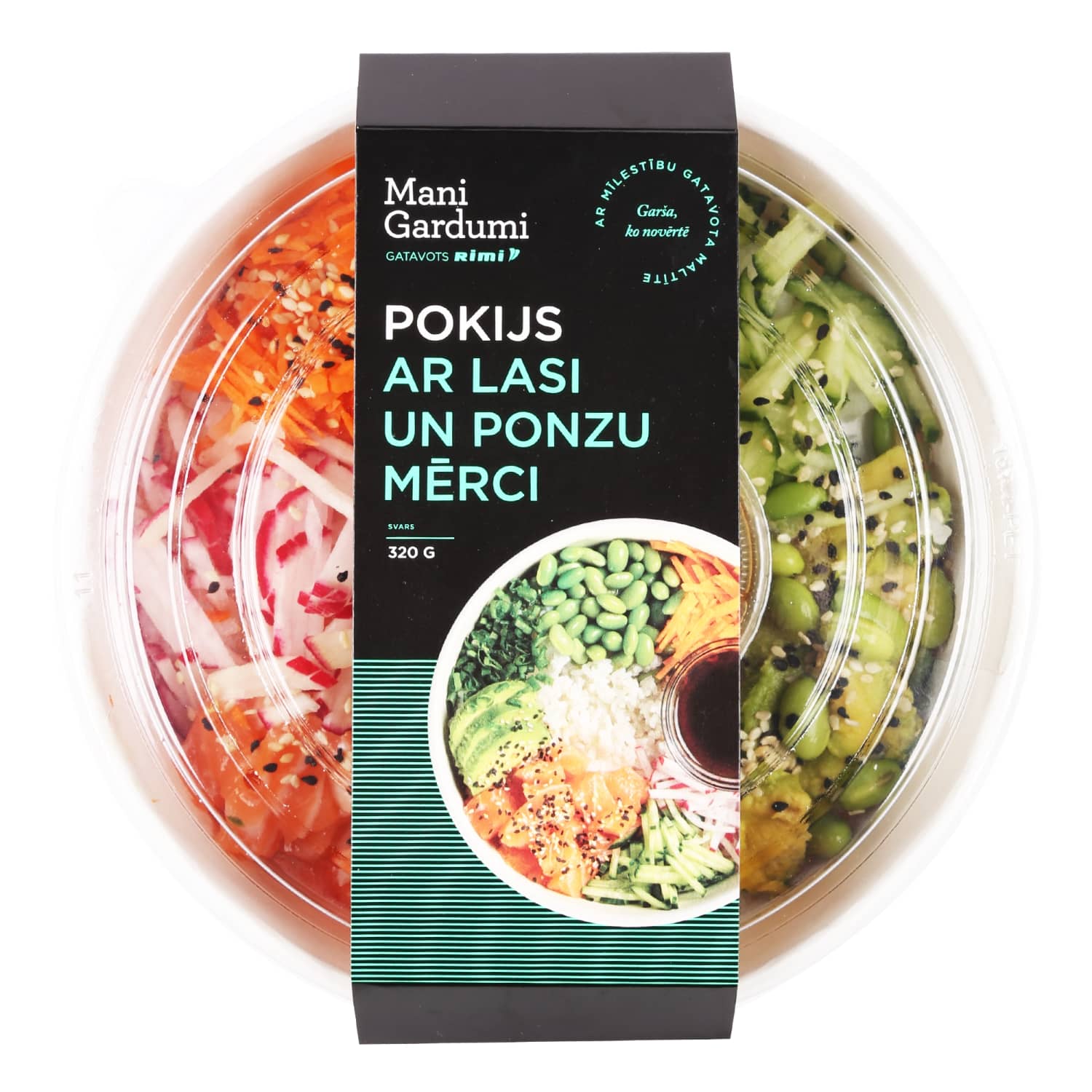 Pokijs ar lasi un ponzu mērci 320g