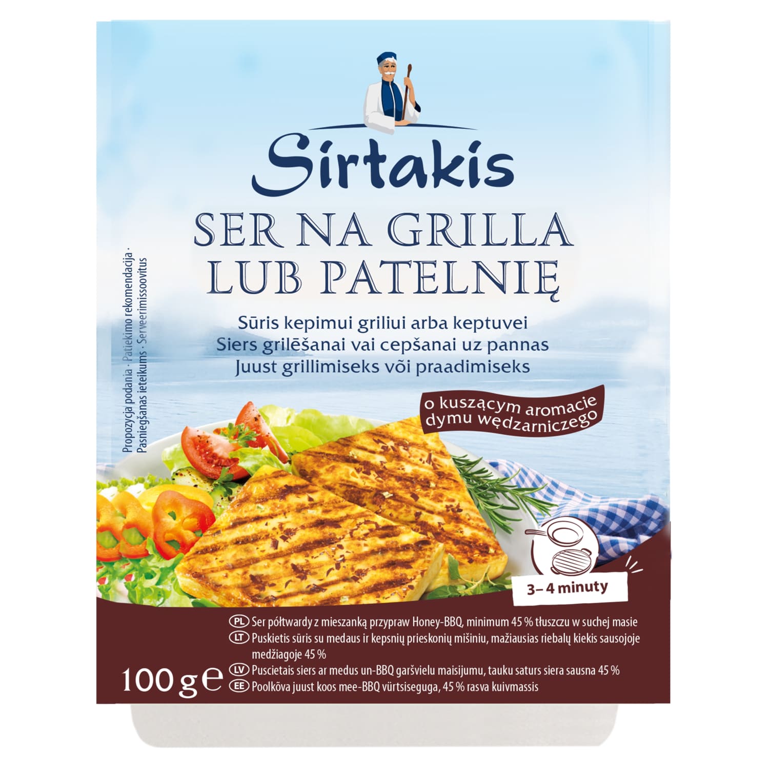 Sūris griliui SIRTAKIS BBQ, 36 %, 100 g