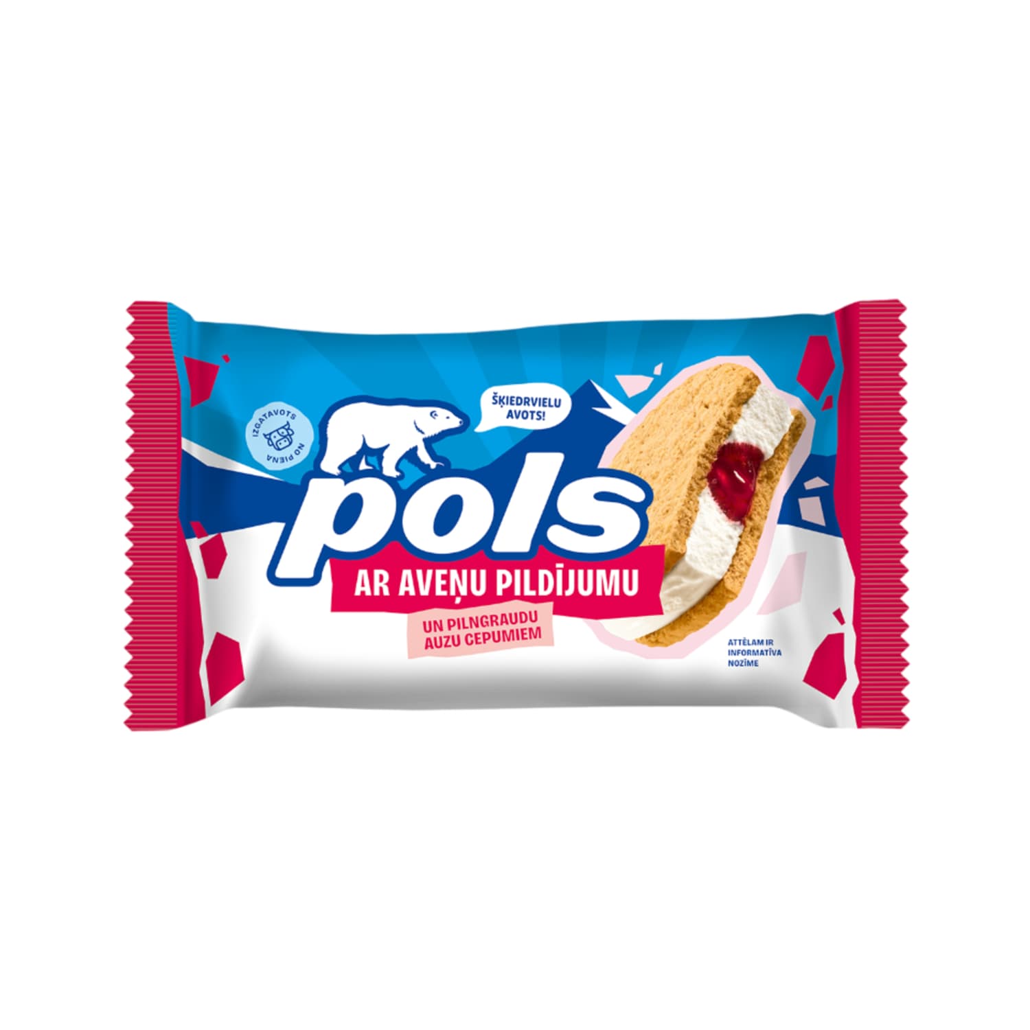 Saldēj. Pols auzu cep., aveņu mērce 140ml/75g
