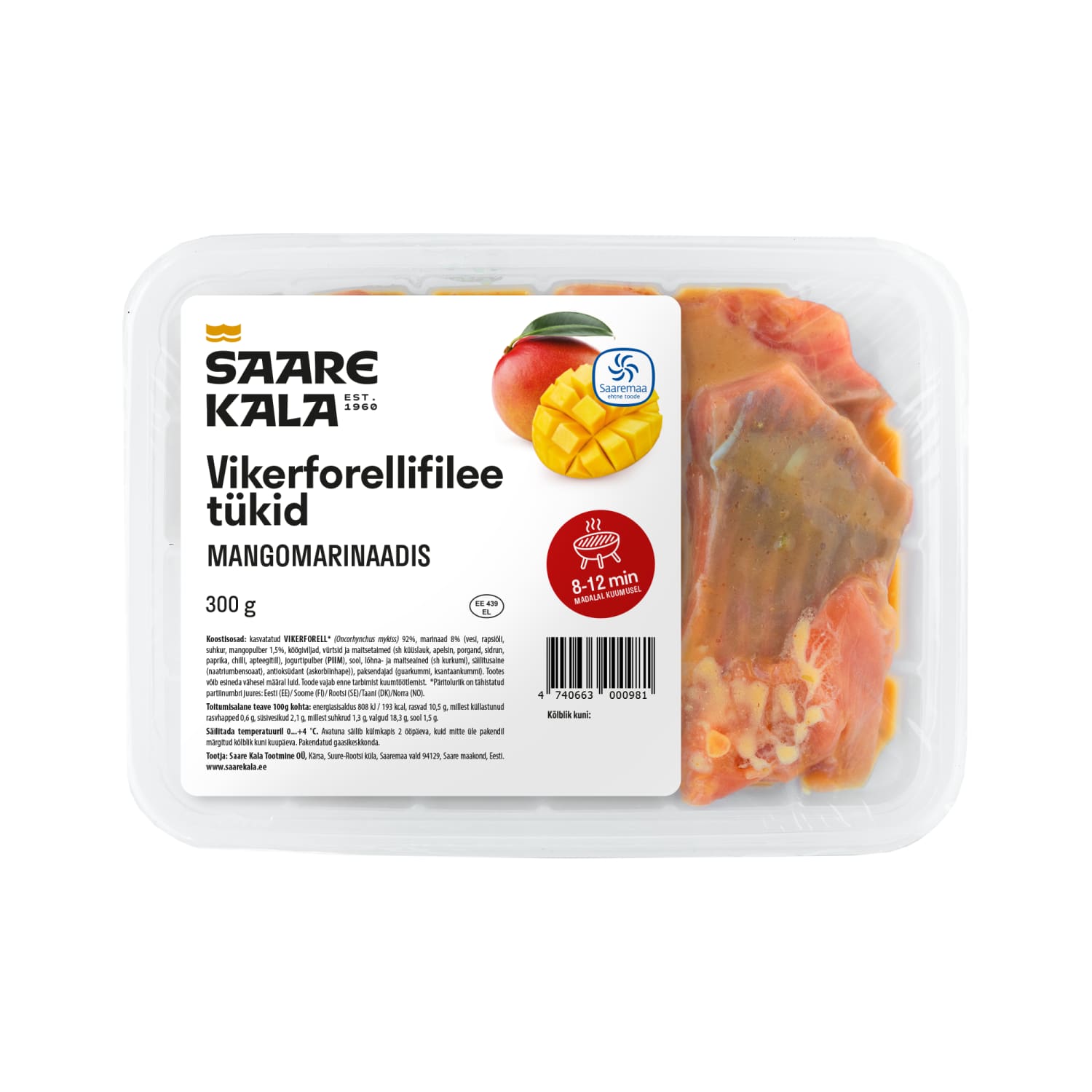 V.forellifil. tk. mangomar. Saare Kala 300g