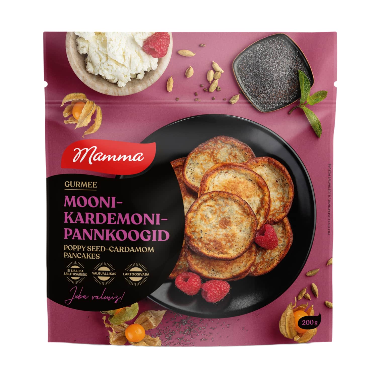 Mooni-kardemonipannkoogid Mamma 200g